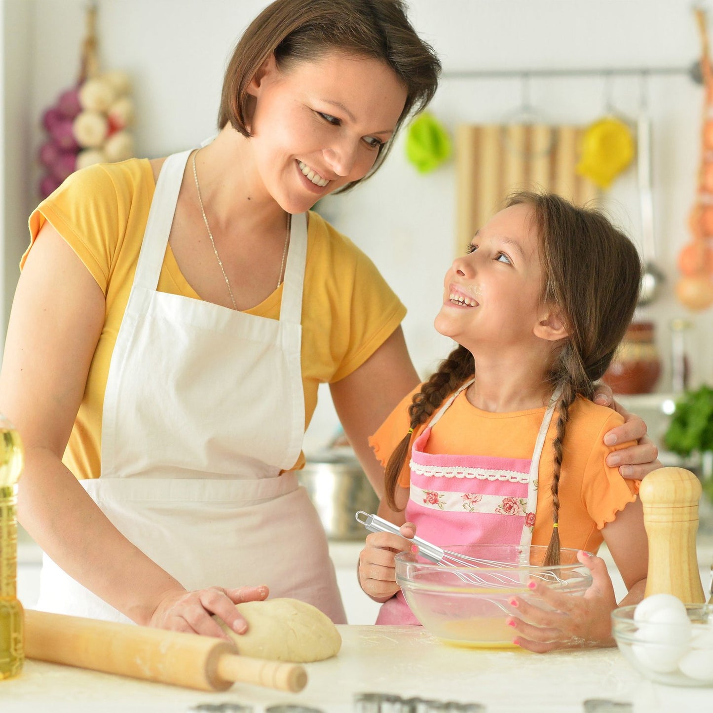 Whisk set in stainless steel