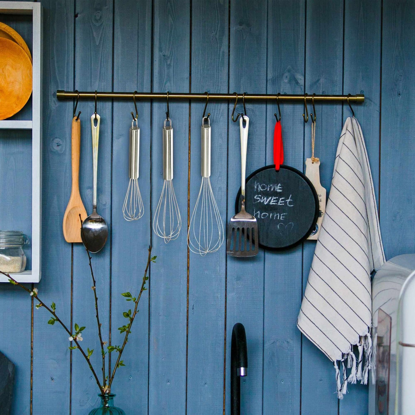 Whisk set in stainless steel