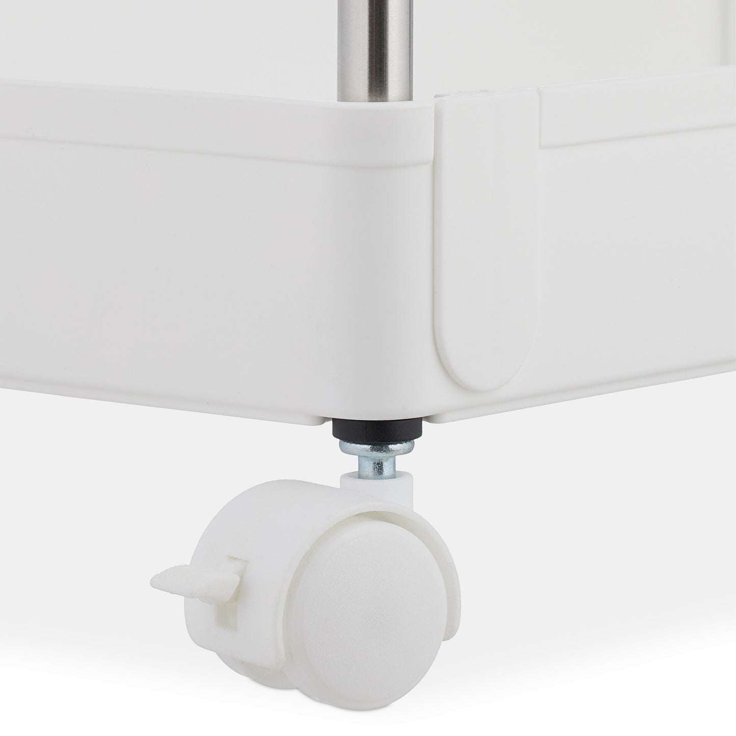 White 3-Shelf Trolley for Kitchen or Bathroom