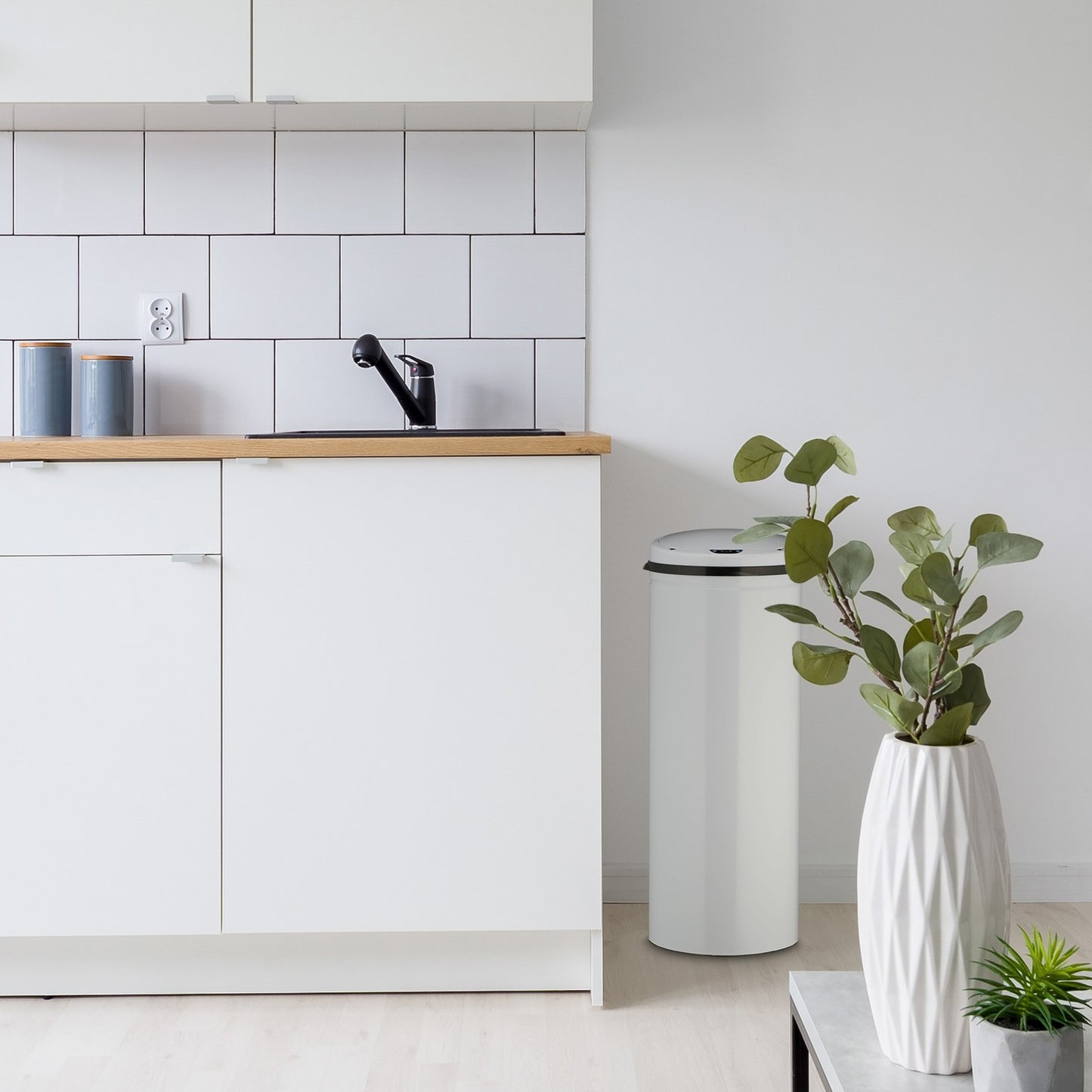 White 50L Sensor Bin