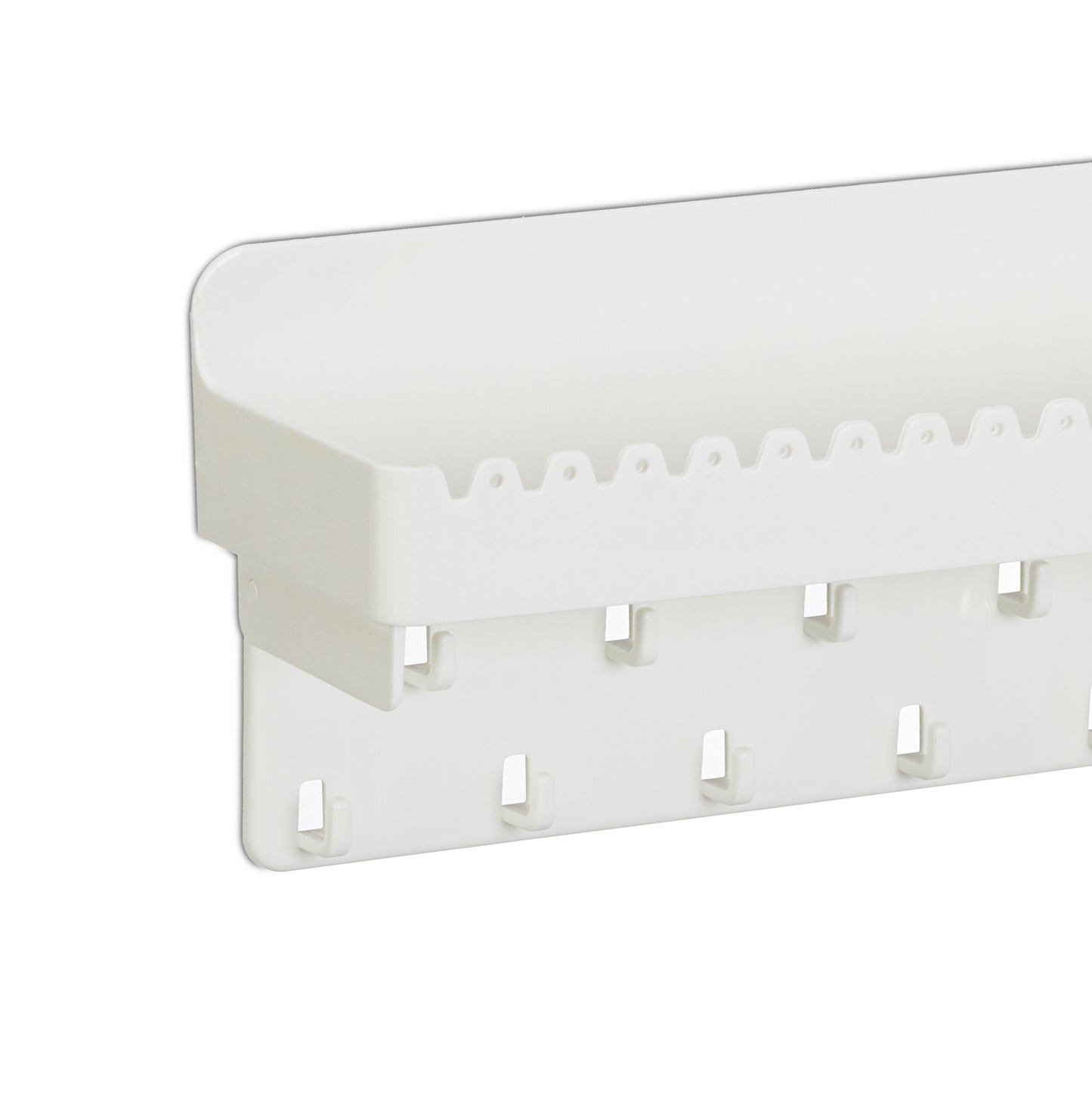 White Adhesive Jewellery Holder with Shelf