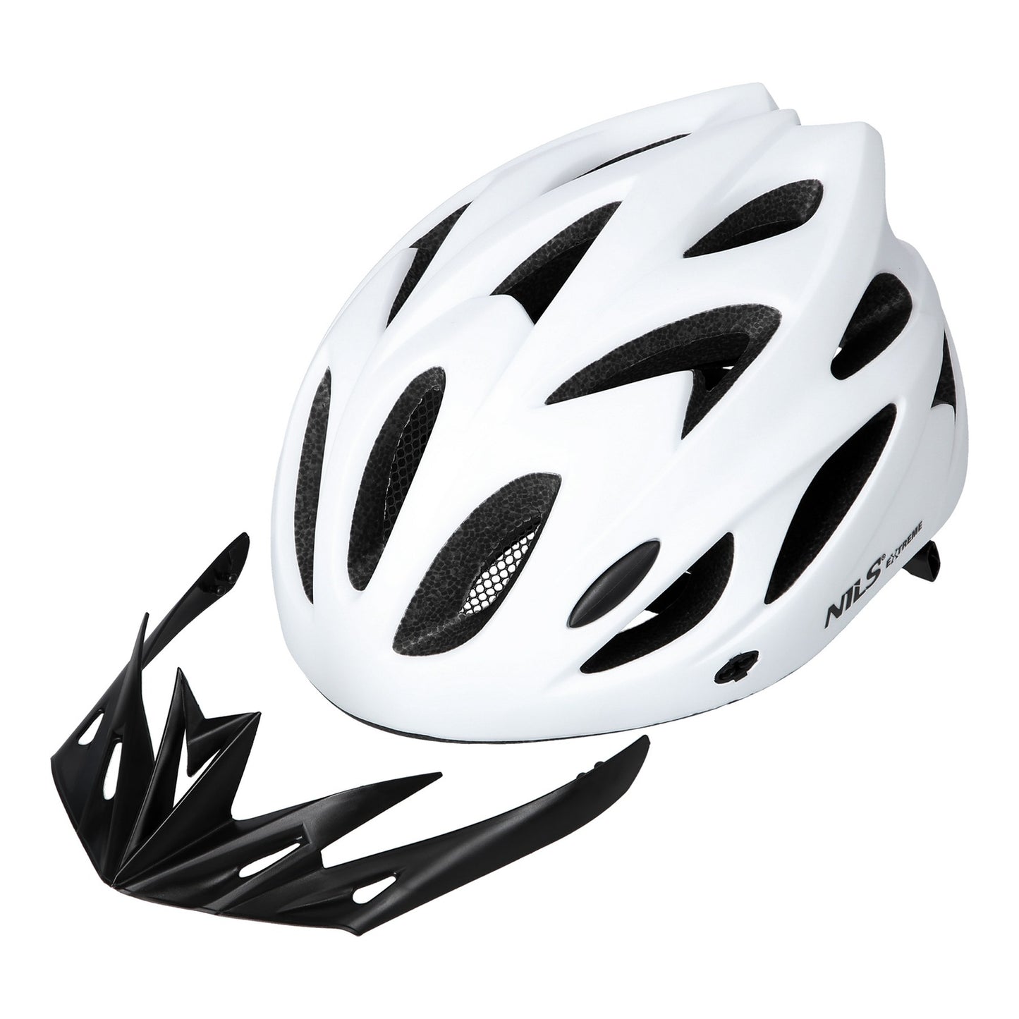 White Bicycle Helmet, Size L (55-61cm)