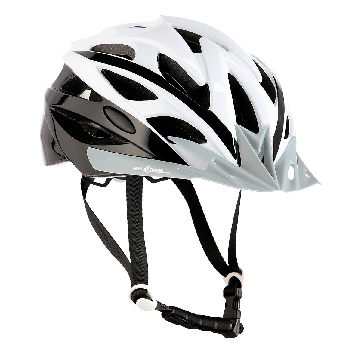 White-Black Helmet, Size M (53-60cm)