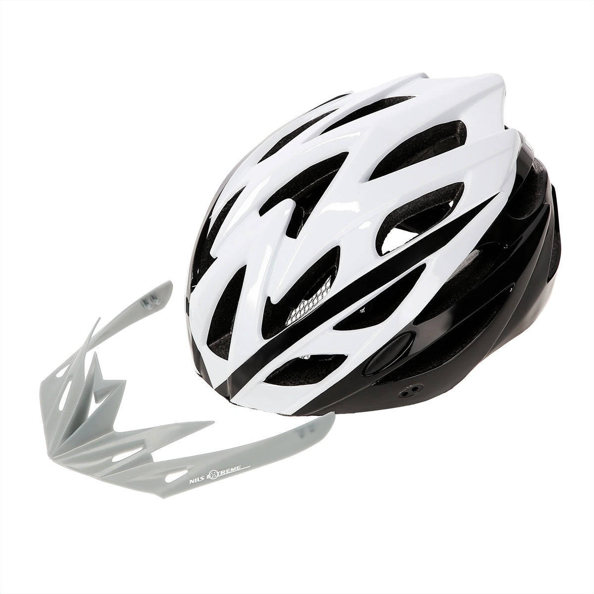 White-Black Size L Helmet, 59-65cm