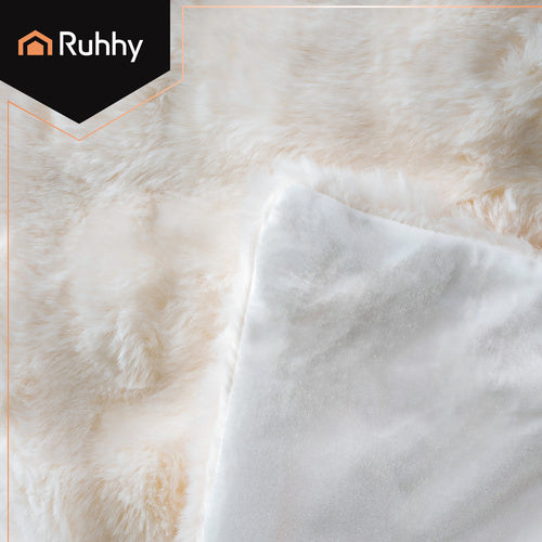 White Blanket 160x100 cm – Soft, Durable, Polyester