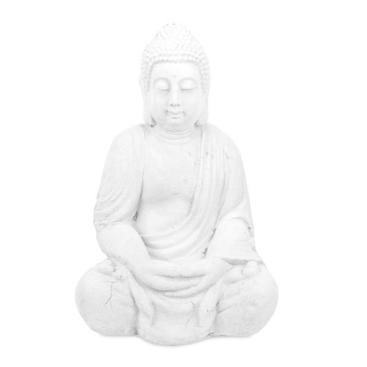 White Buddha figure 70 cm