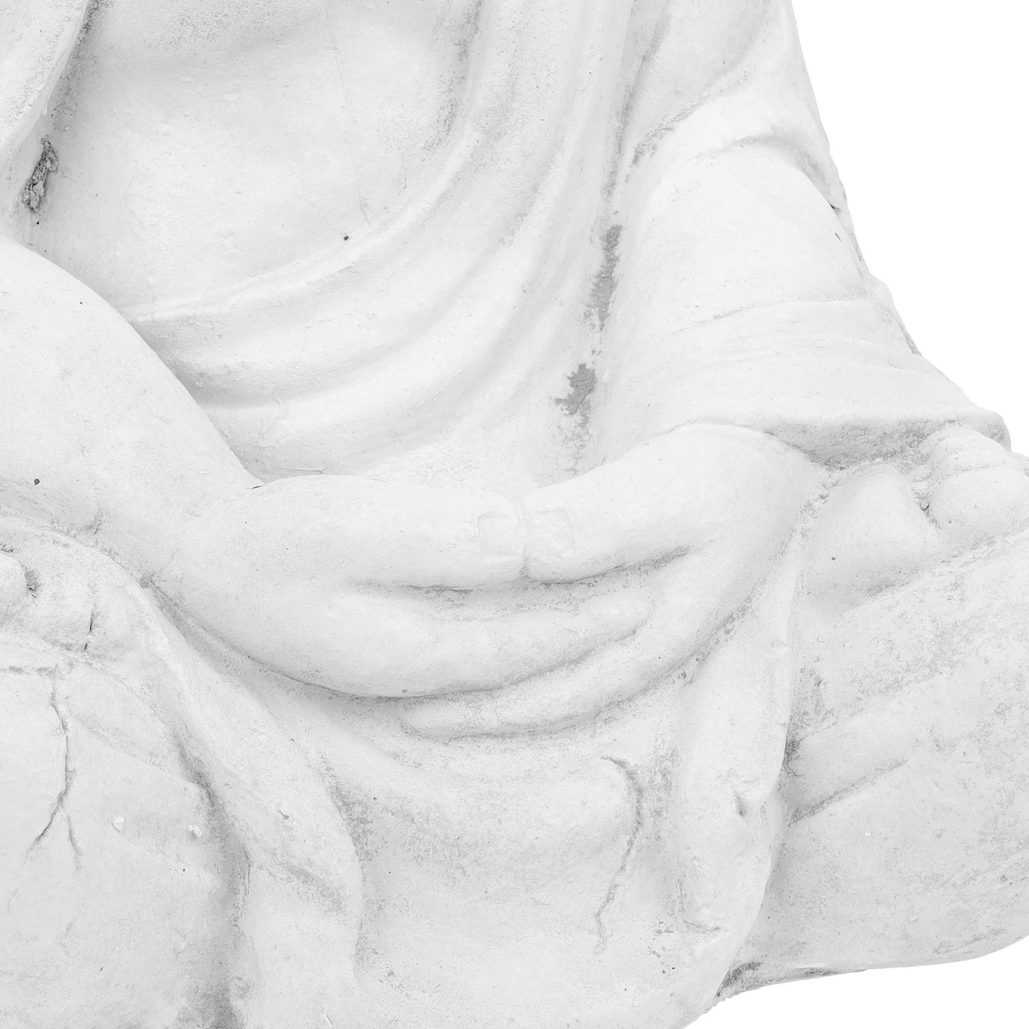 White Buddha figure 70 cm