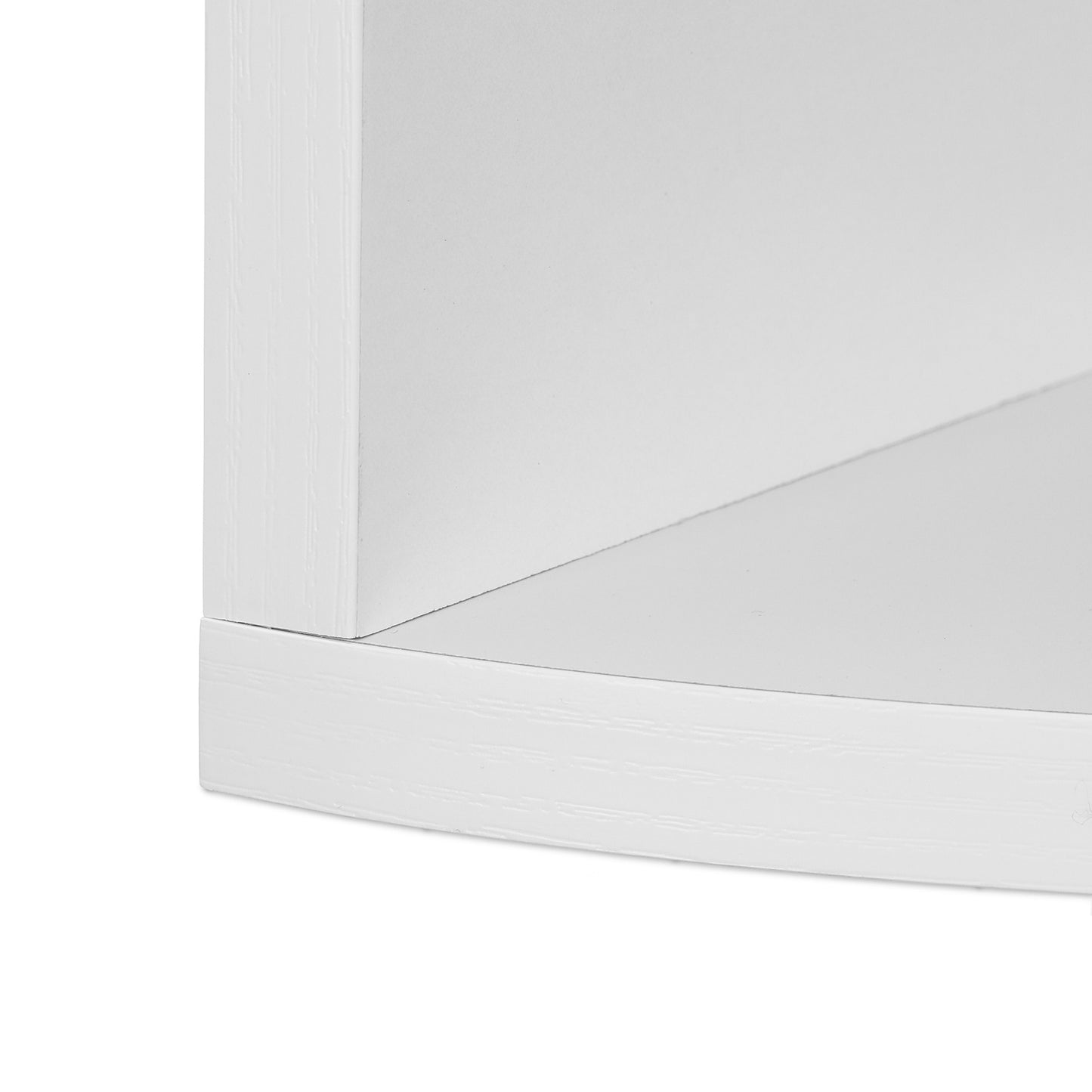White Corner Shelf with 5 Slots