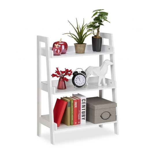 White Freestanding Shelf with 4 Levels