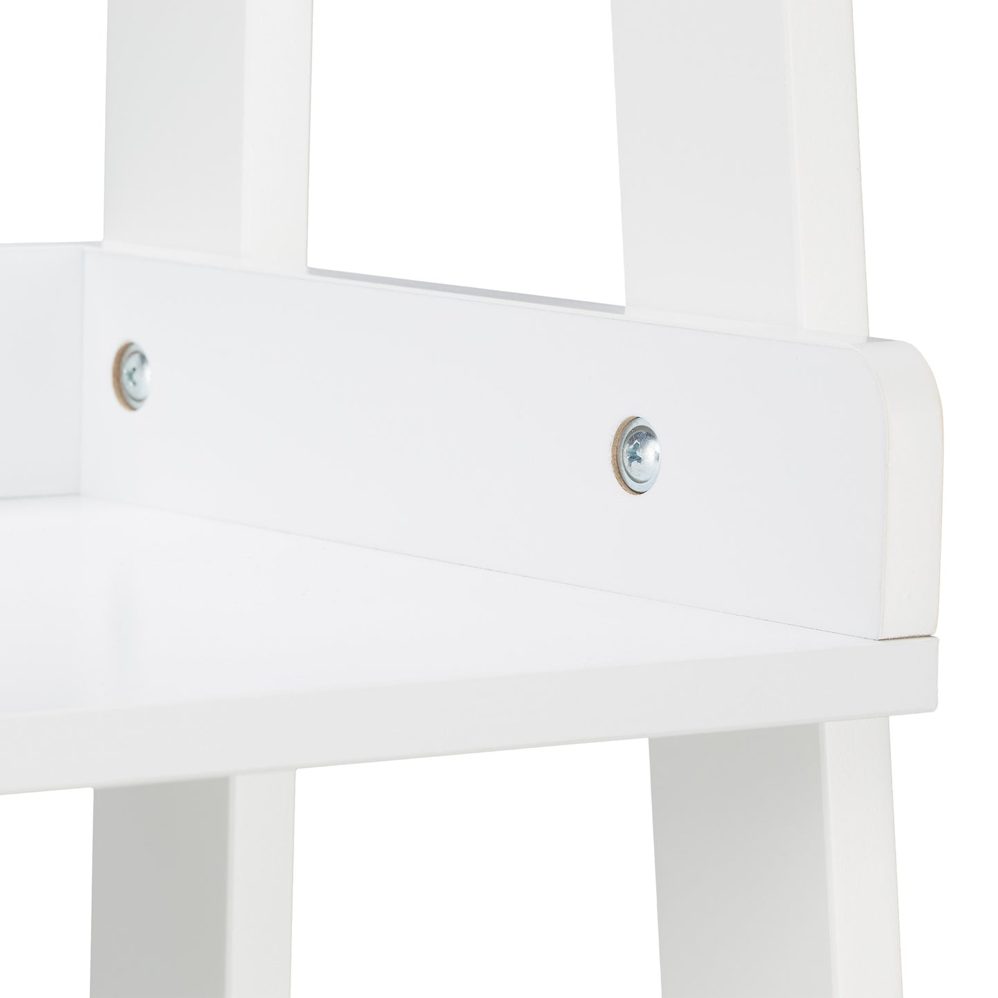 White Freestanding Shelf with 4 Levels