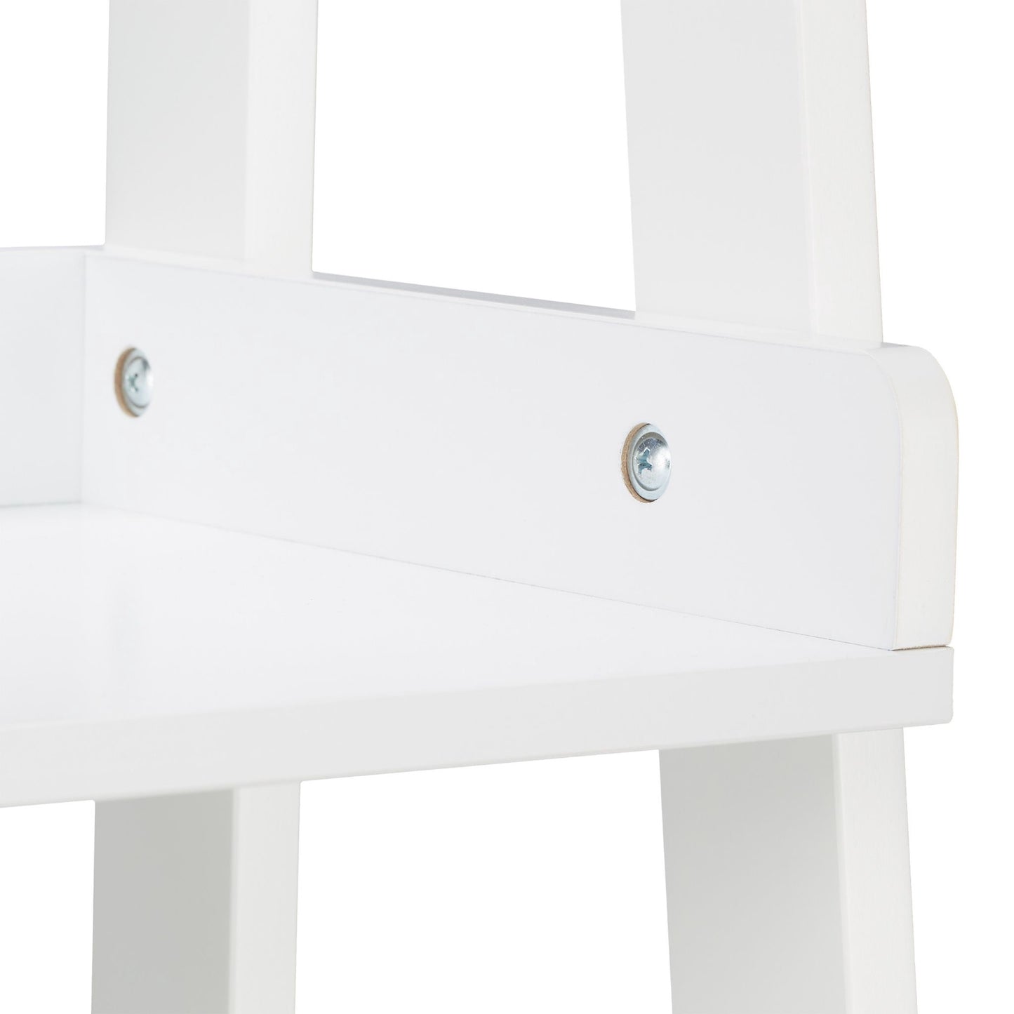 White Freestanding Shelf with 4 Levels