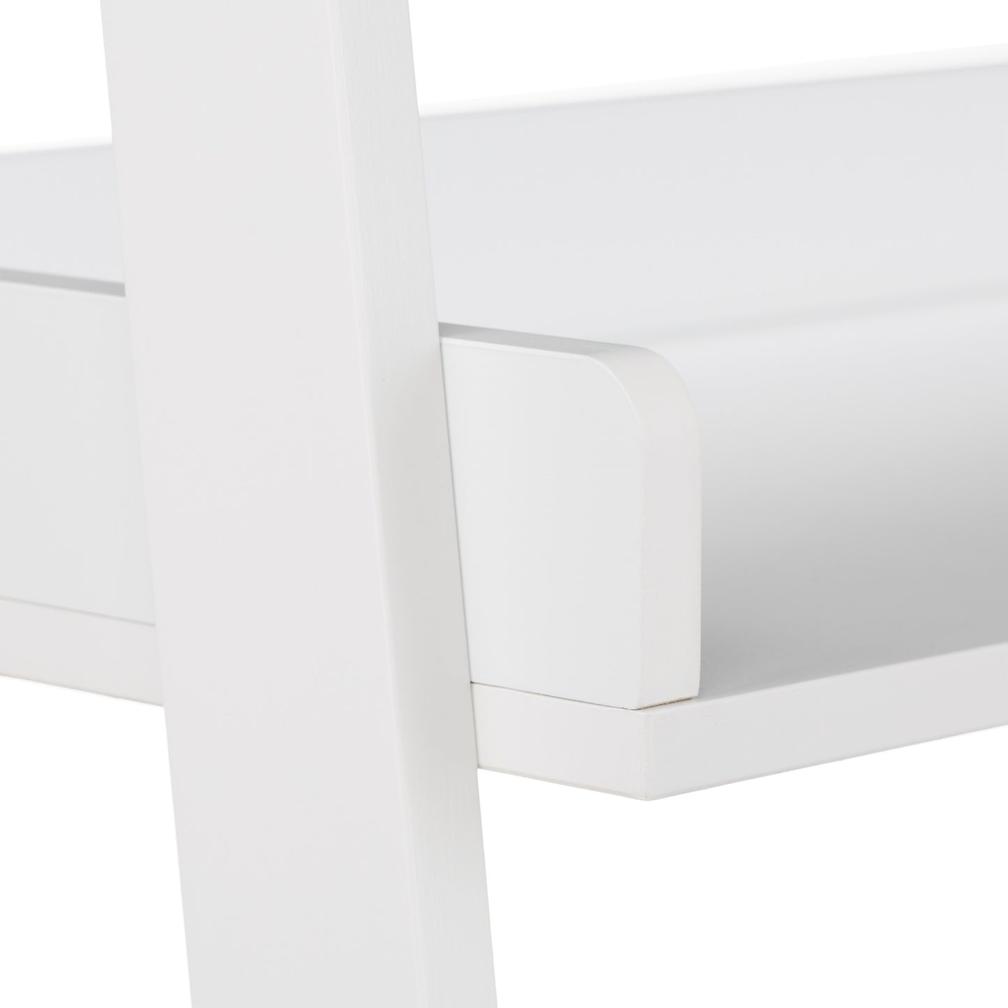 White Freestanding Shelf with 4 Levels