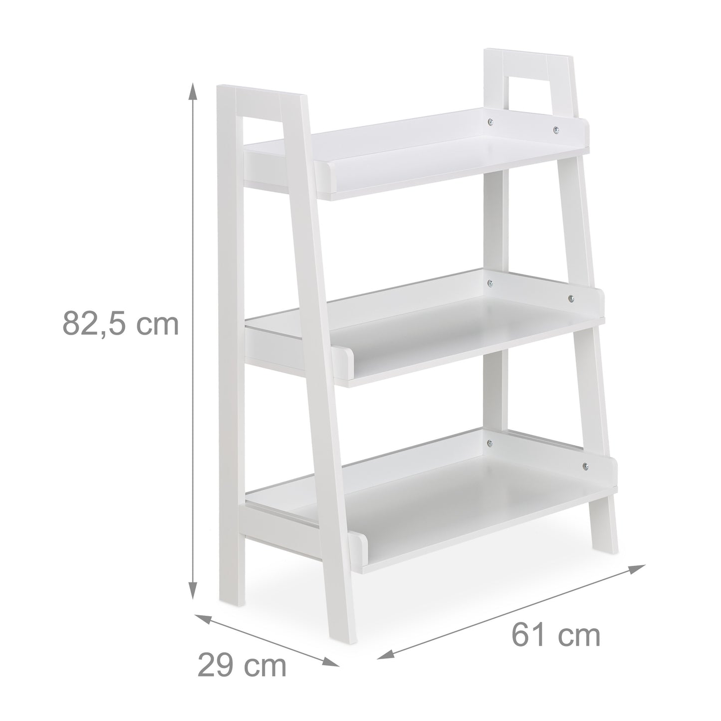 White Freestanding Shelf with 4 Levels