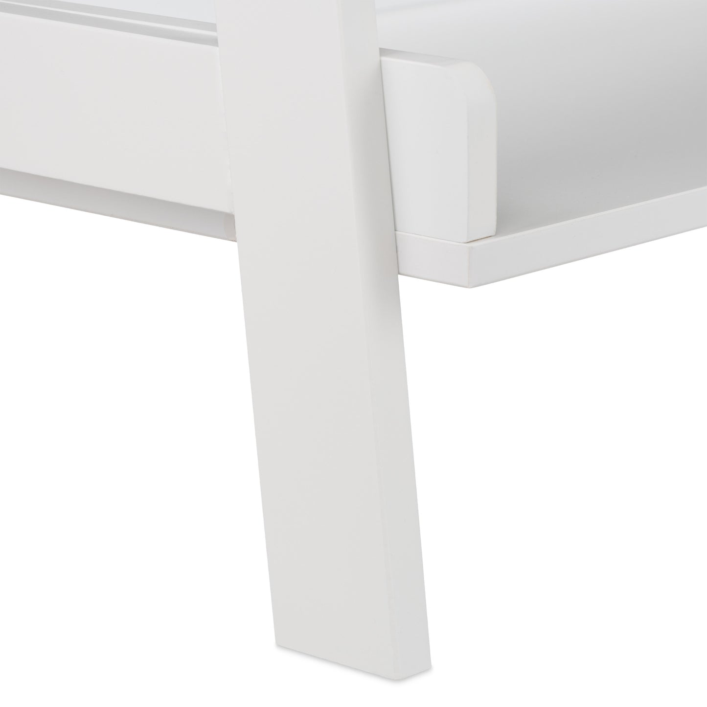 White Freestanding Shelf with 4 Levels