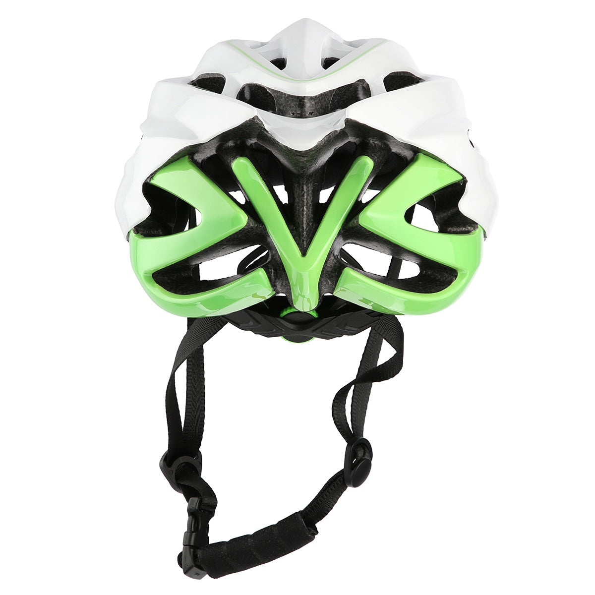 White-Green Size L Helmet, 57-63 cm