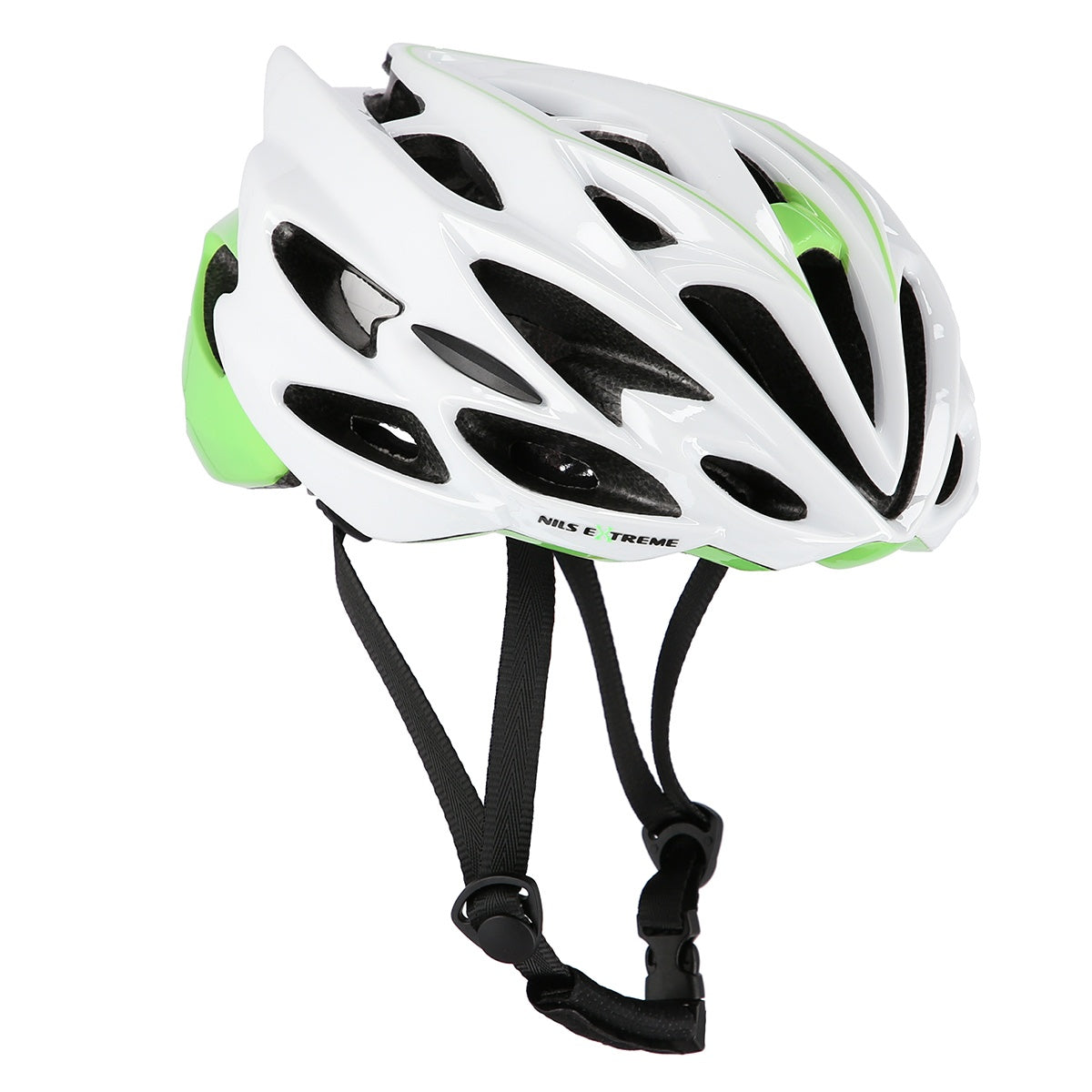White-Green Size M (55-61) Cycling Helmet