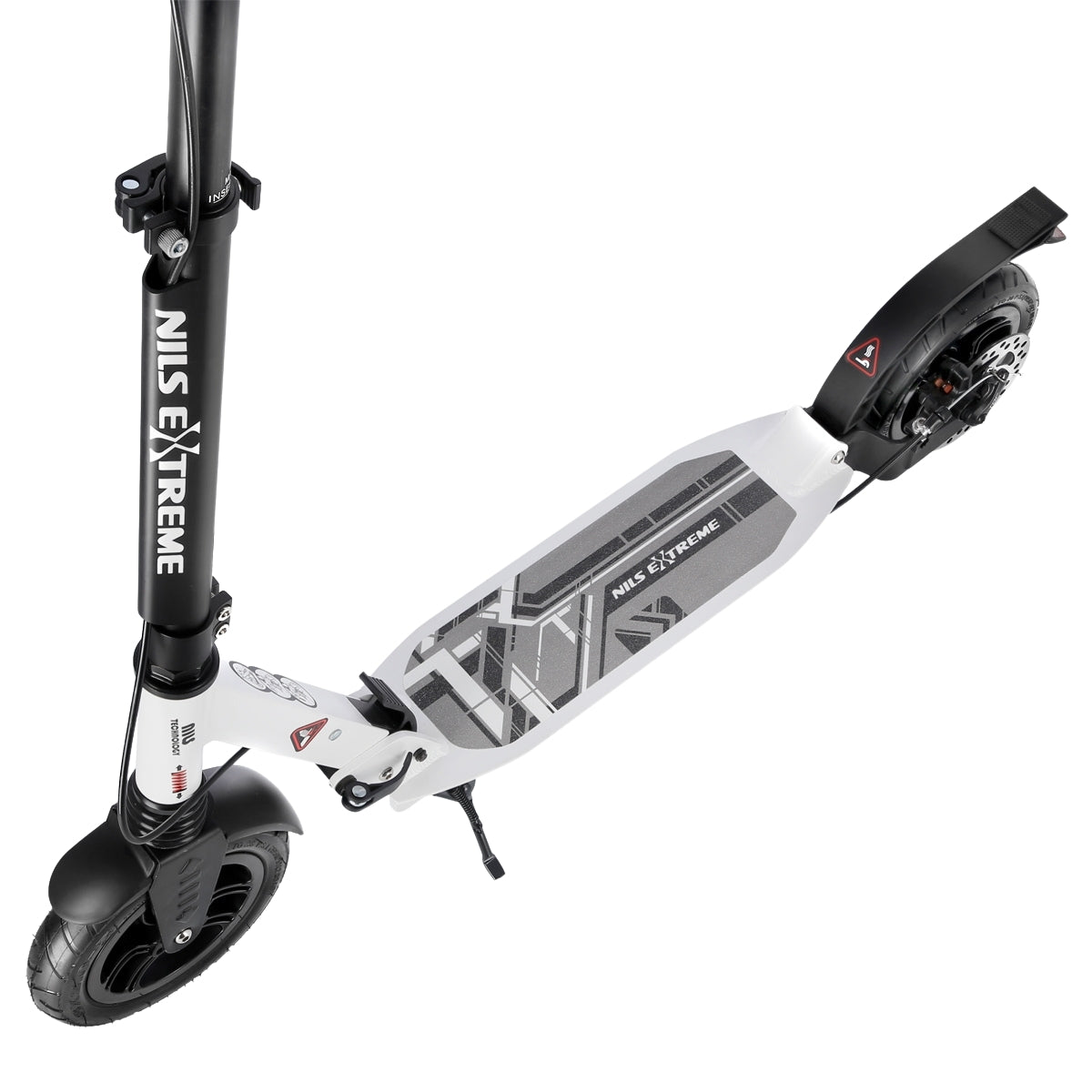 White Kick Scooter, Foldable, Lightweight Design