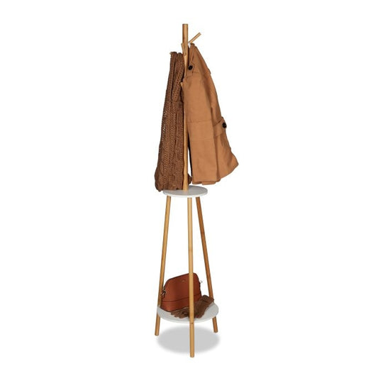 White/Natural Coat Rack