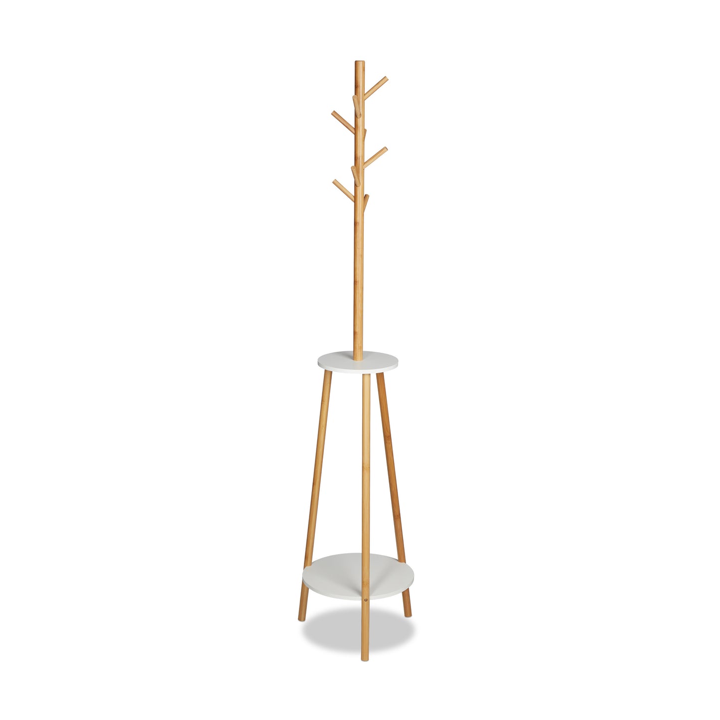 White/Natural Coat Rack