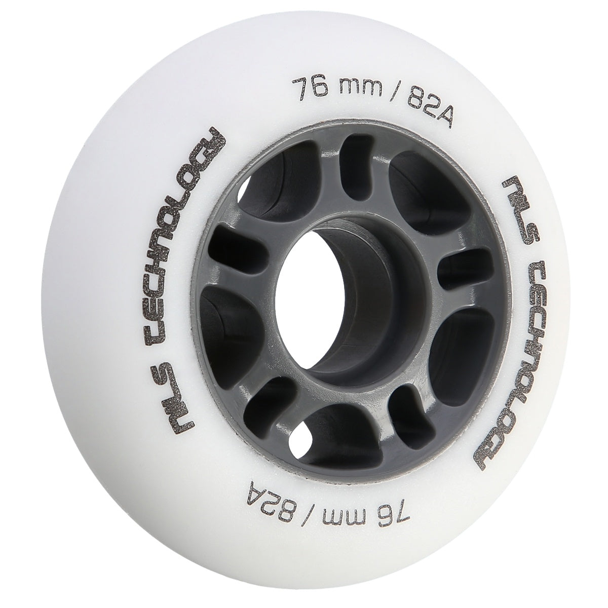 White PU 76x24mm 82A Skate Wheels, Set of 4