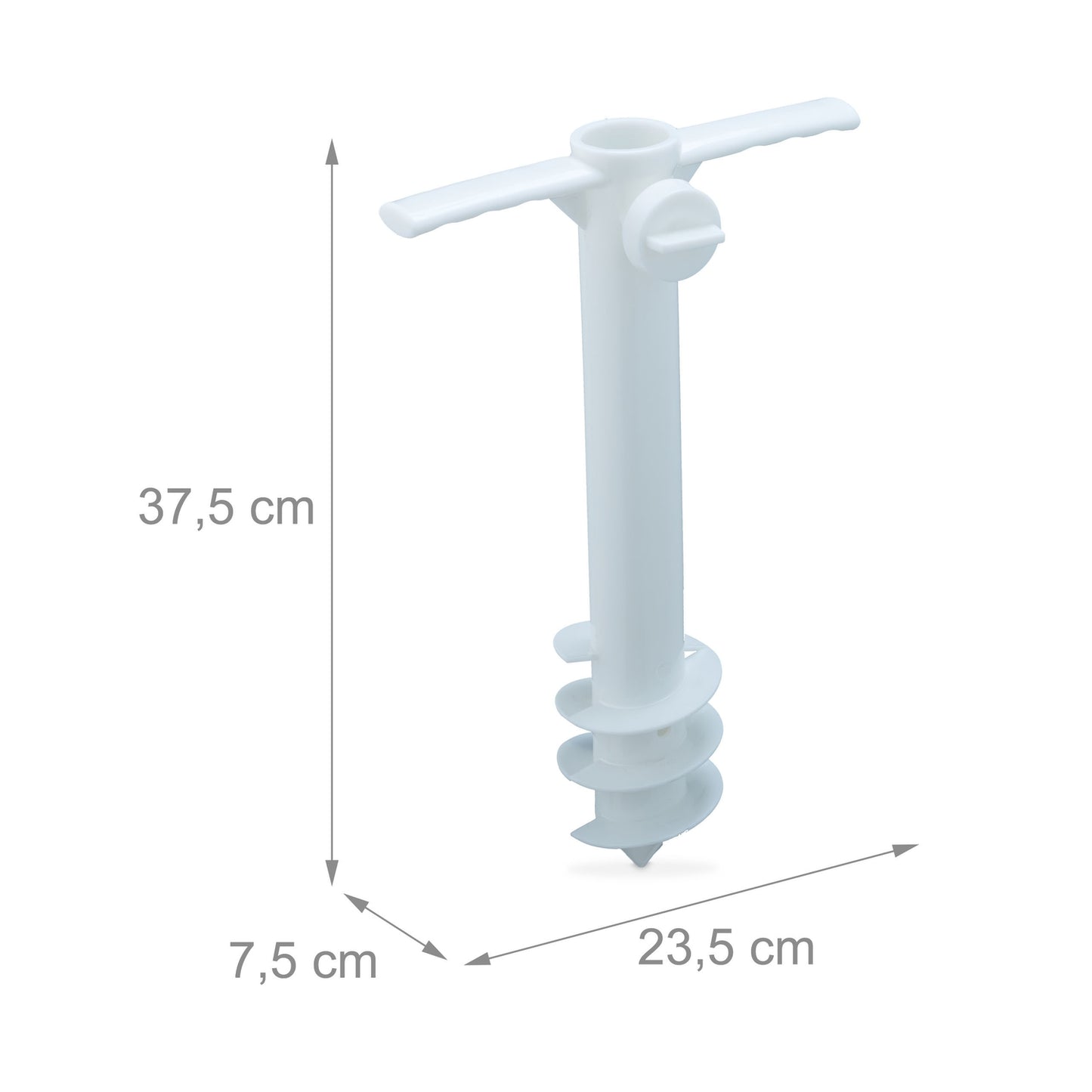 White Parasol Screw-in Holder