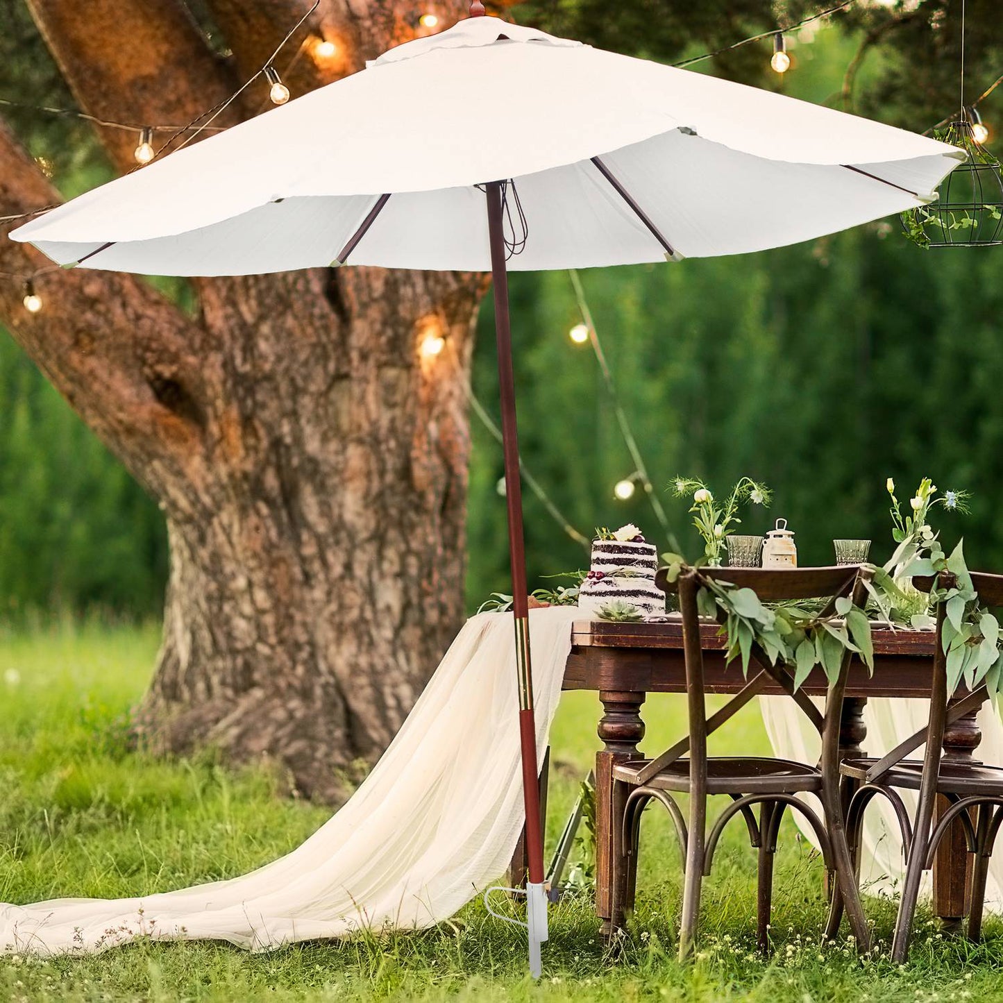 White Parasol Spike