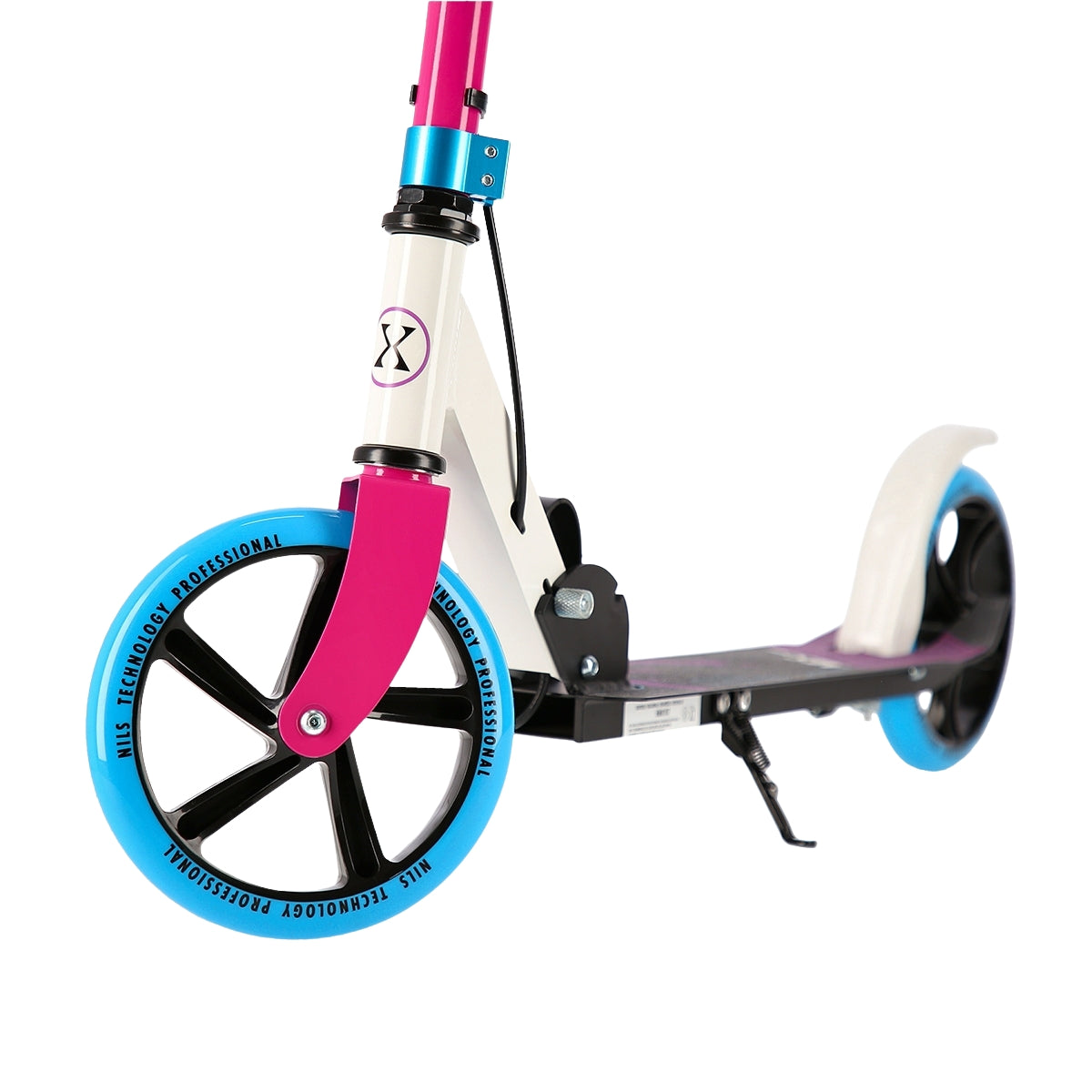 White-Pink Kids Scooter, Adjustable Height