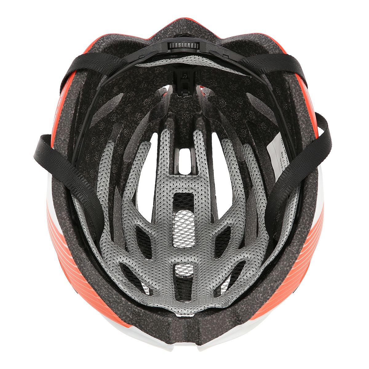 White-Red Bike Helmet, Size M (53-58 cm)