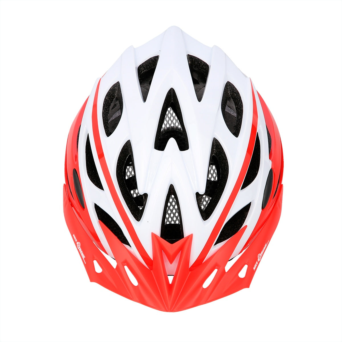 White-Red Size M Helmet, 53-60cm