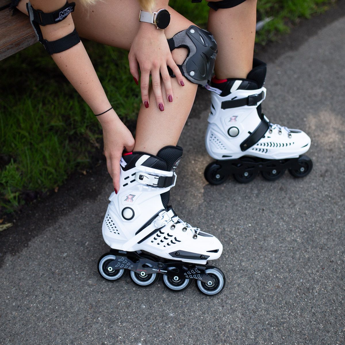 White Size 35 Slalom Inline Skates