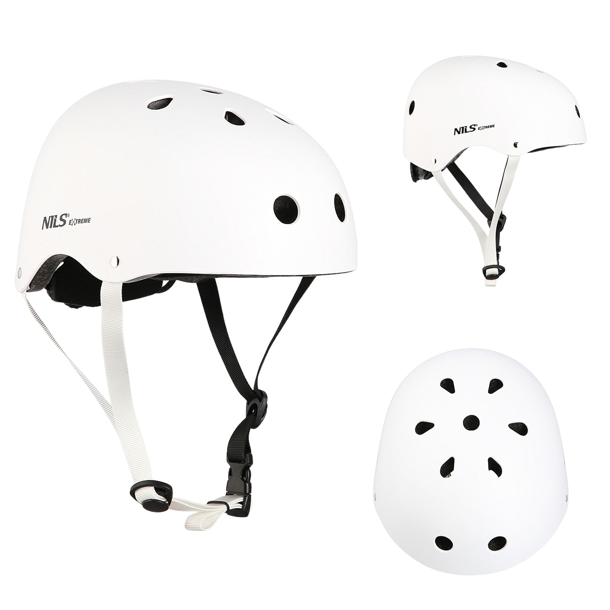 White Size L Helmet, 58-61cm