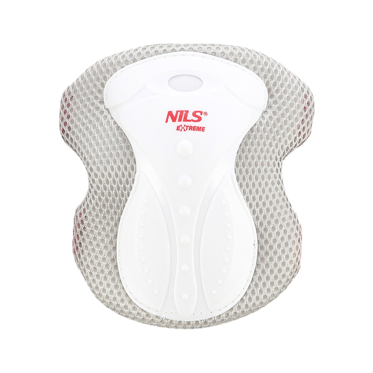 White Size L Knee and Elbow Protectors Set