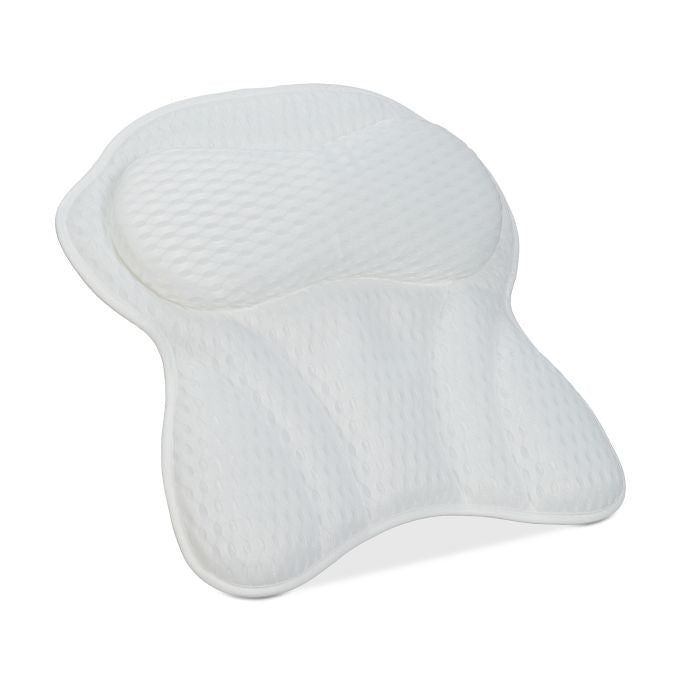 White bath pillow