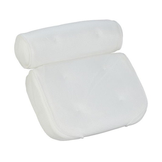 White bath pillow