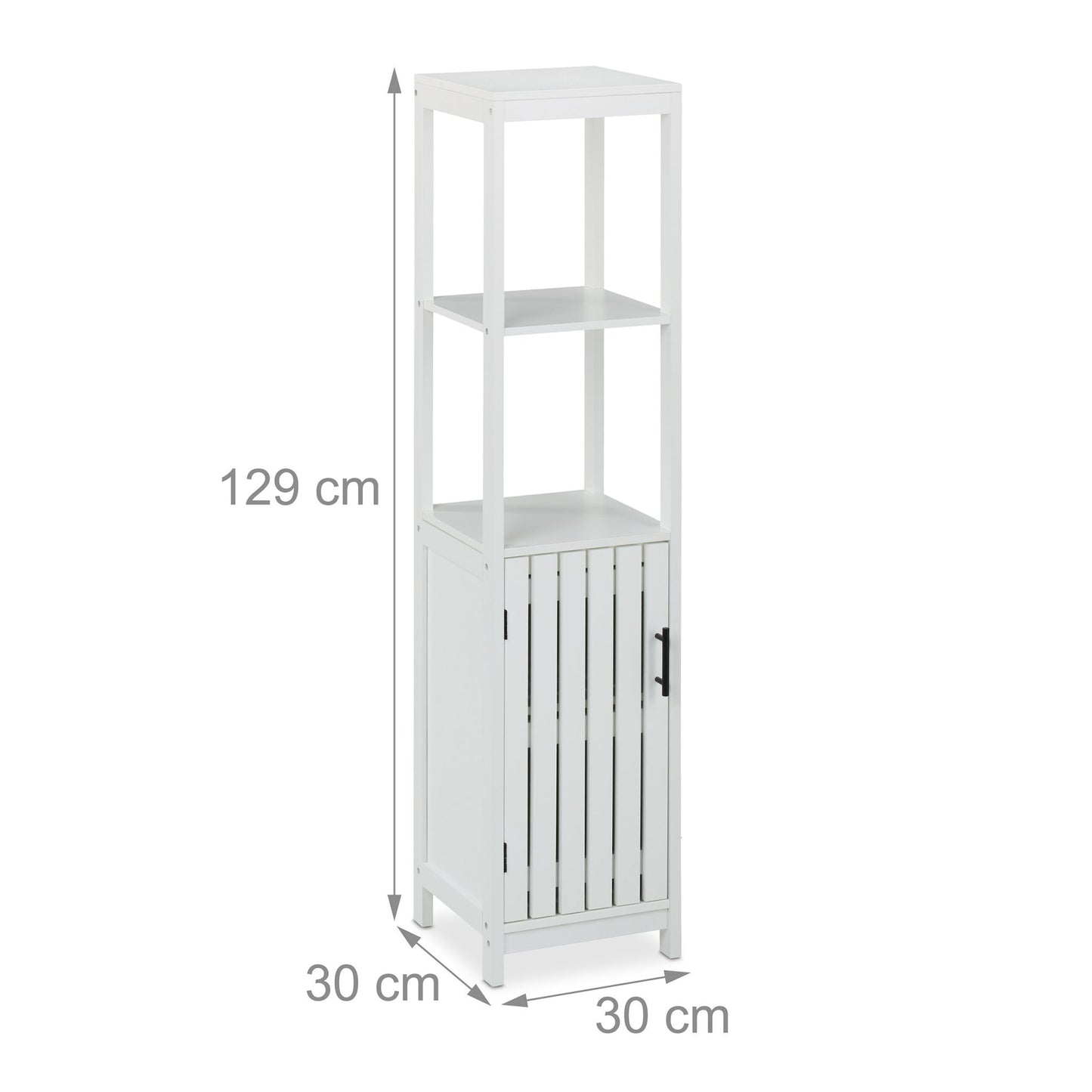 White bathroom cabinet