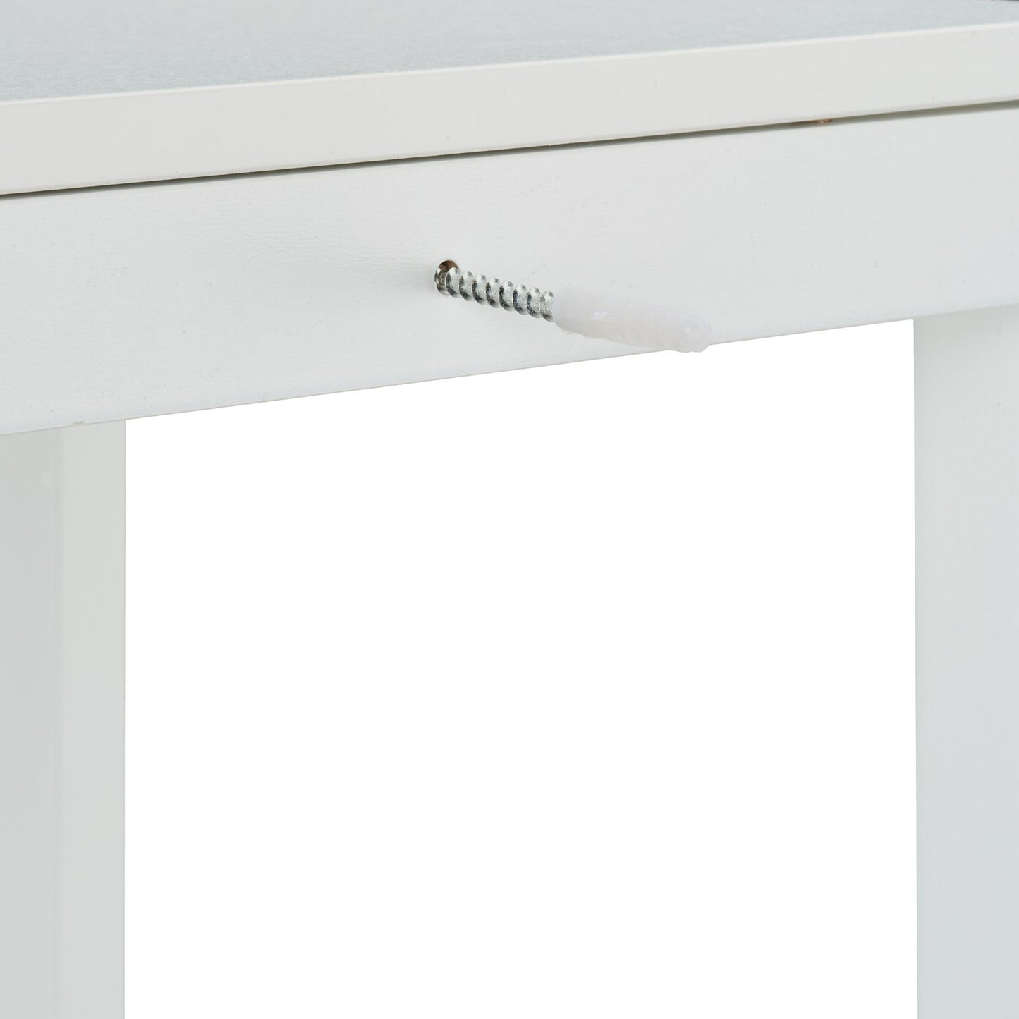 White bathroom cabinet