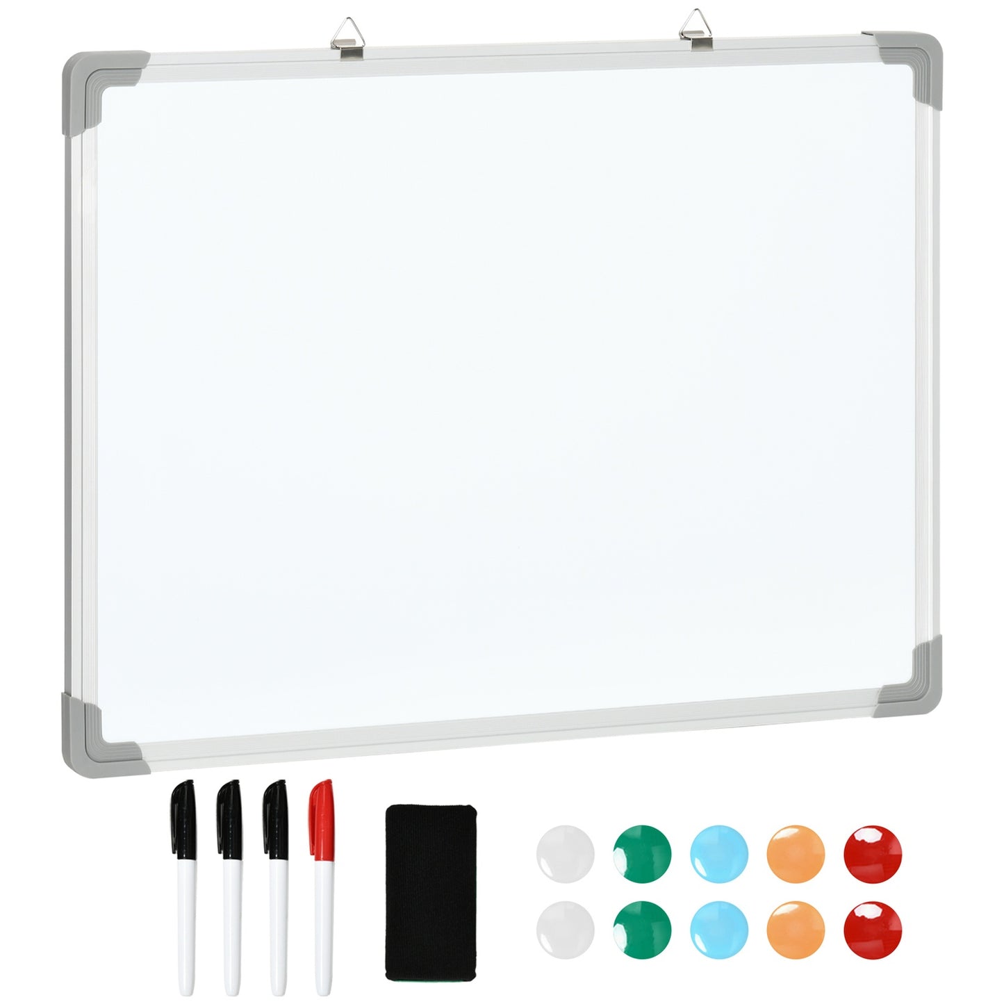 Magnetic whiteboard easel Set with markers and magnets, 60x45cm