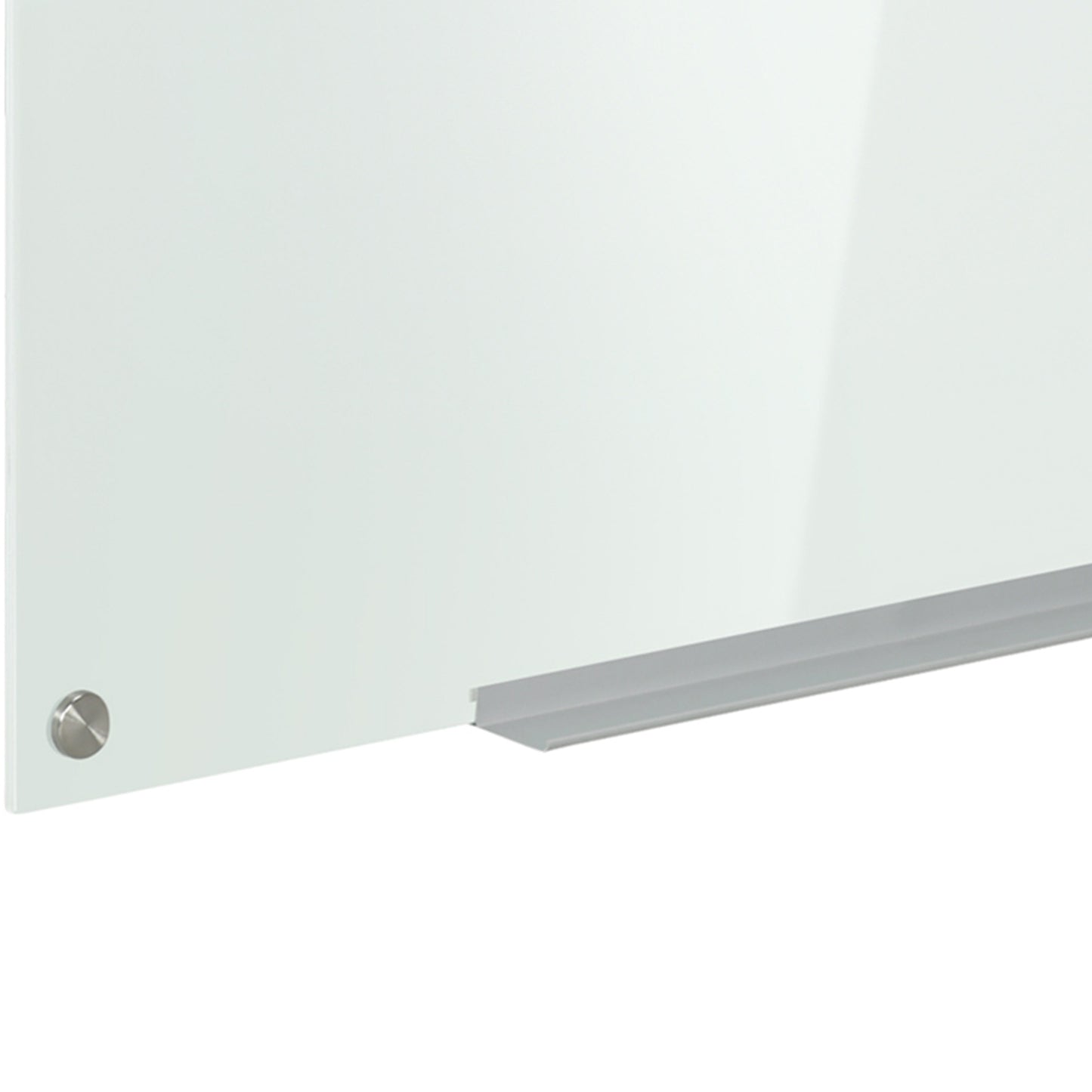 Whiteboard glass board, easel, shelf, 90x60Cm, 4 pens