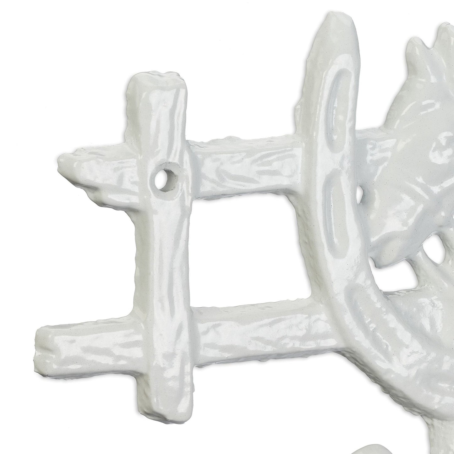 White coat hanger in horse design