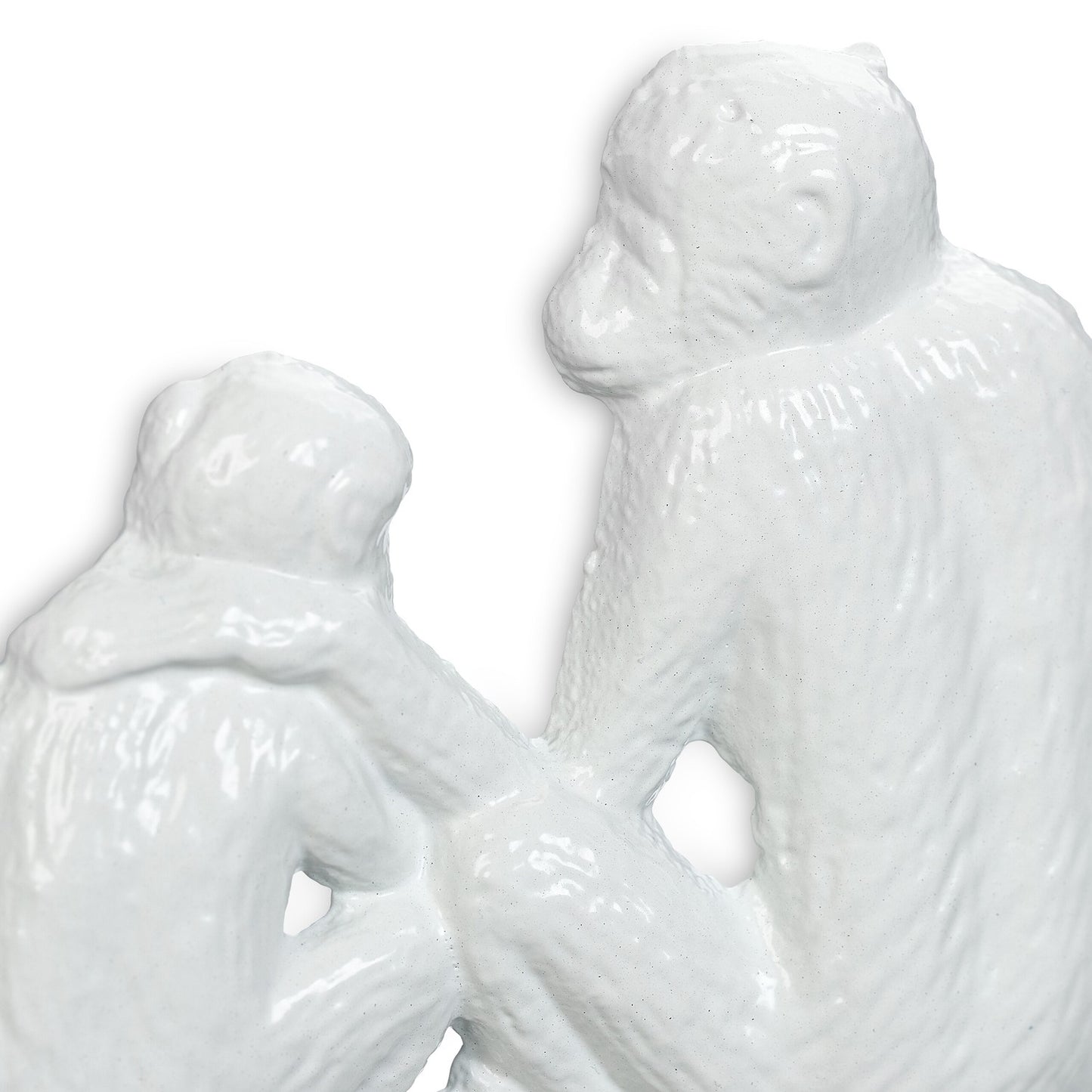 White coat hanger in monkey design