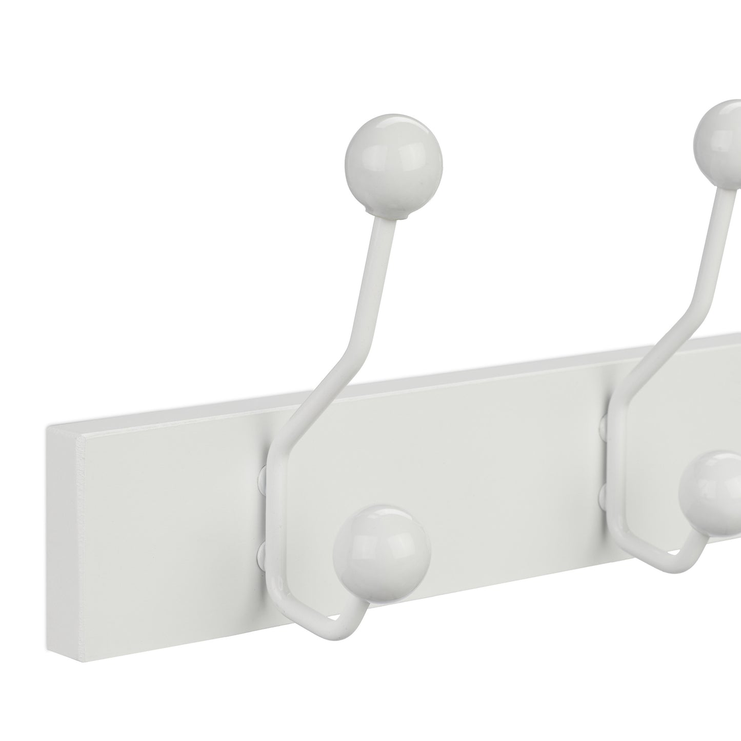 White coat hanger with 5 hooks