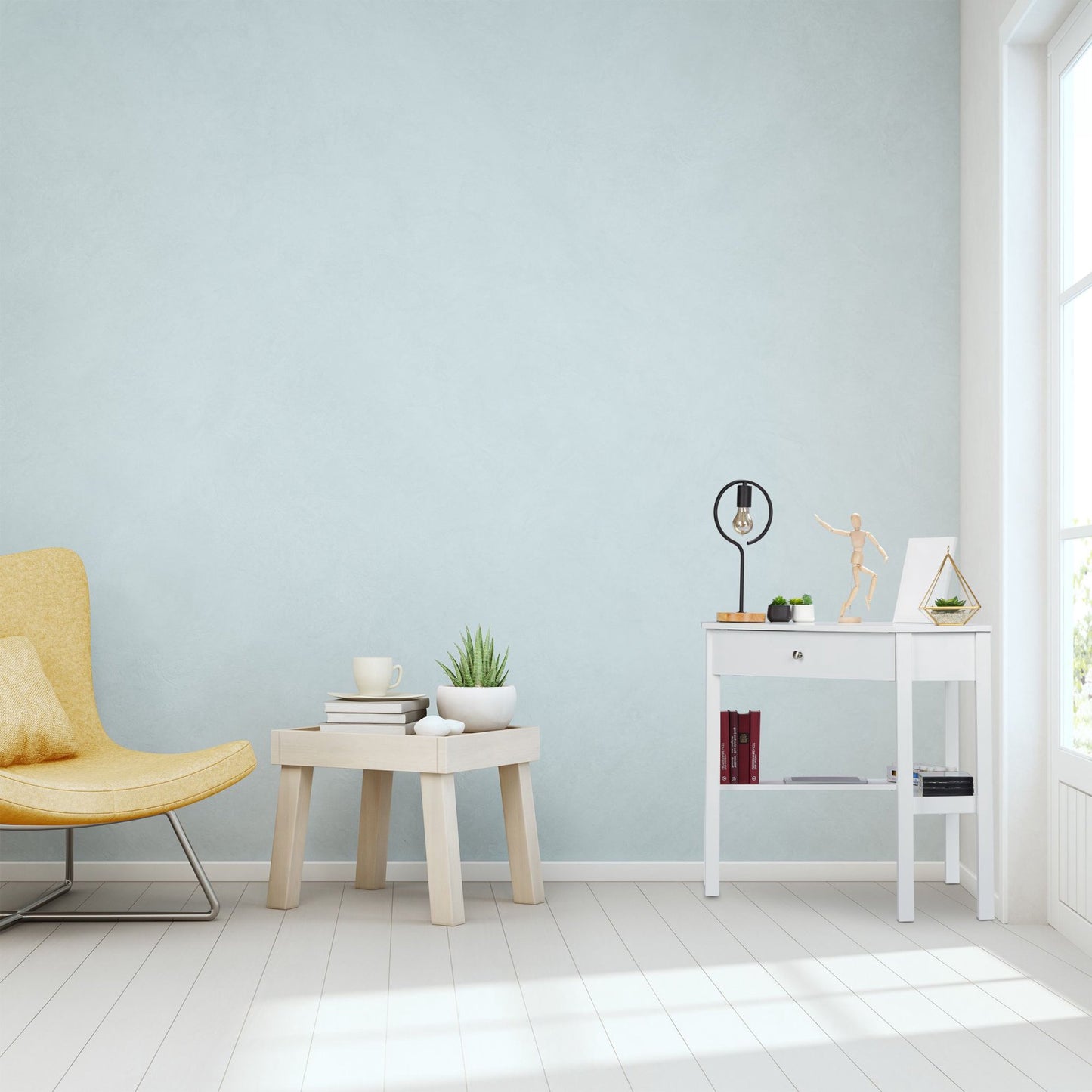White corner desk
