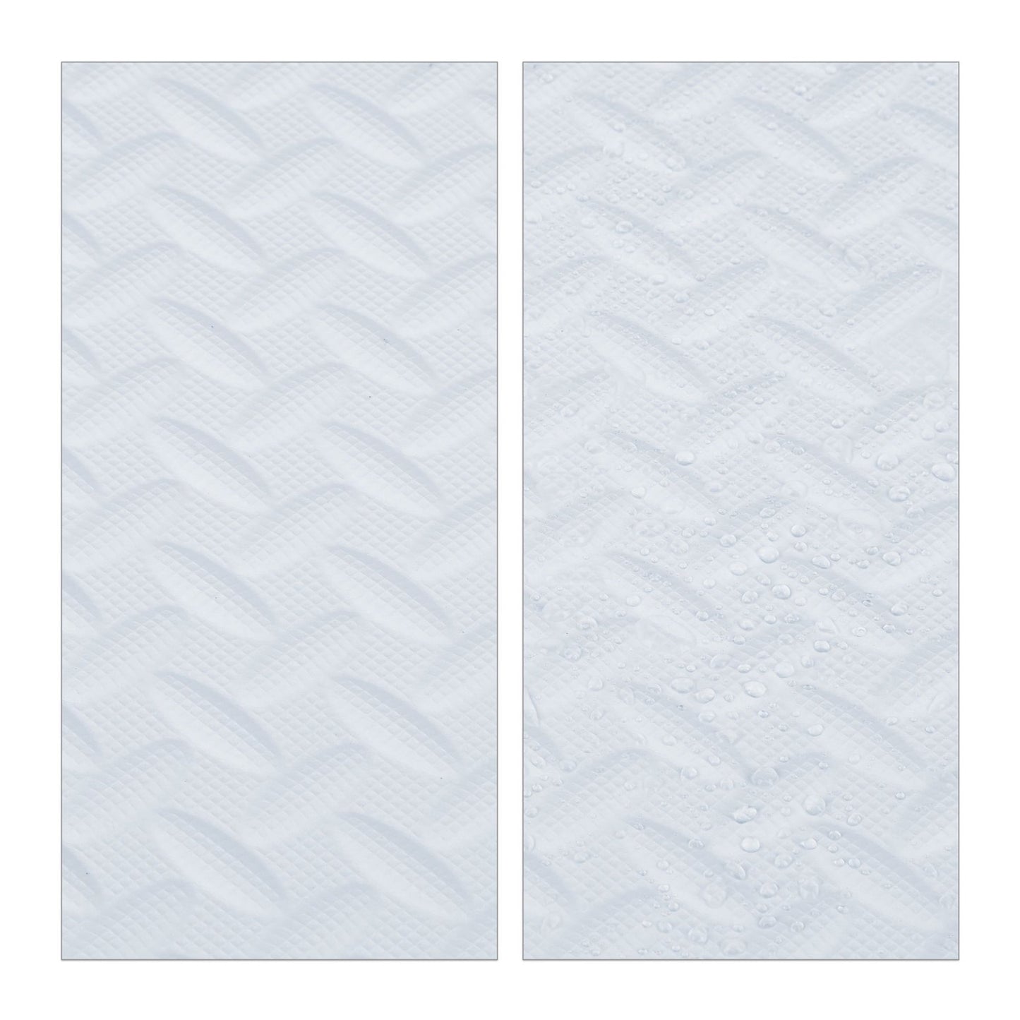 White floor protection mat in set of 8