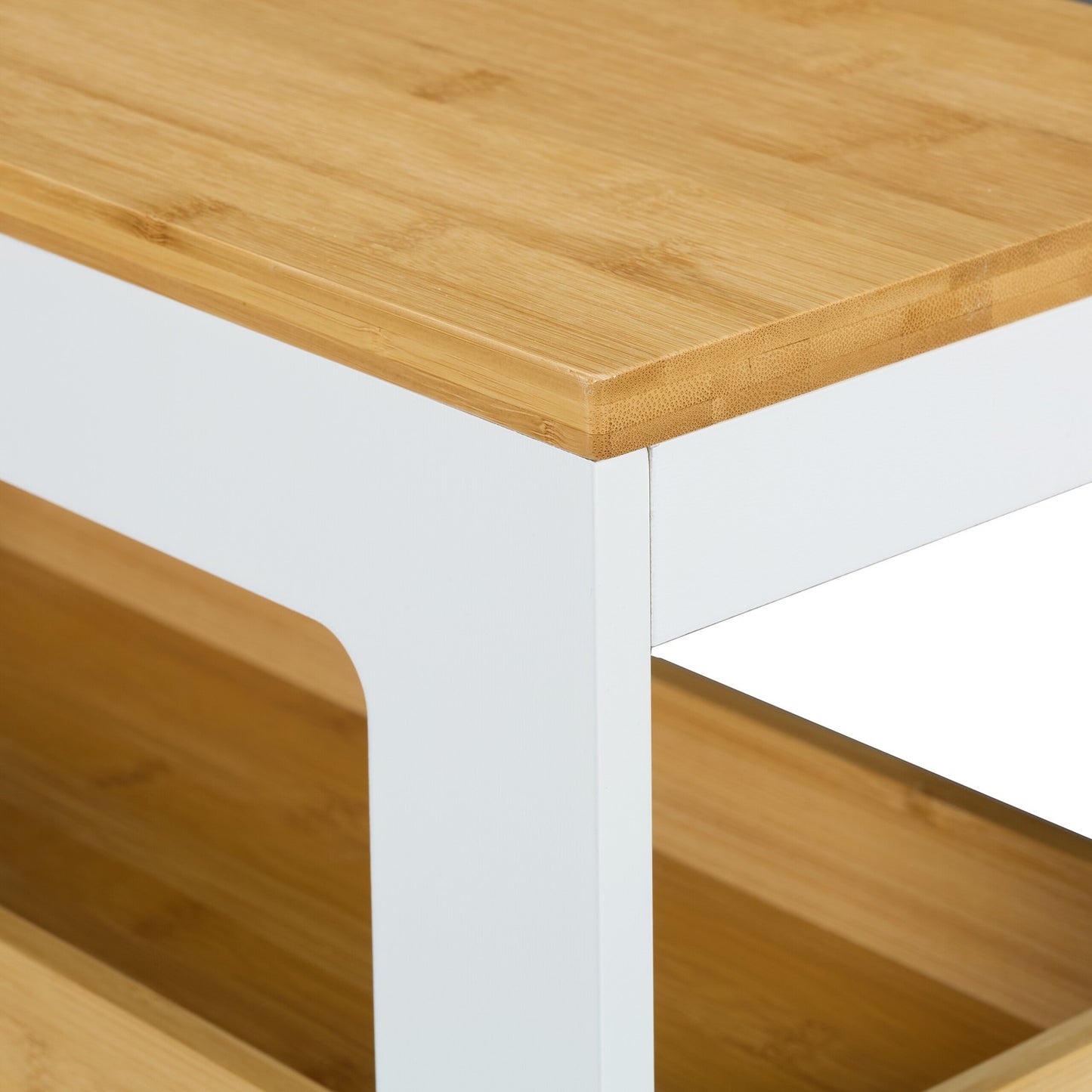 White niche cart with drawers