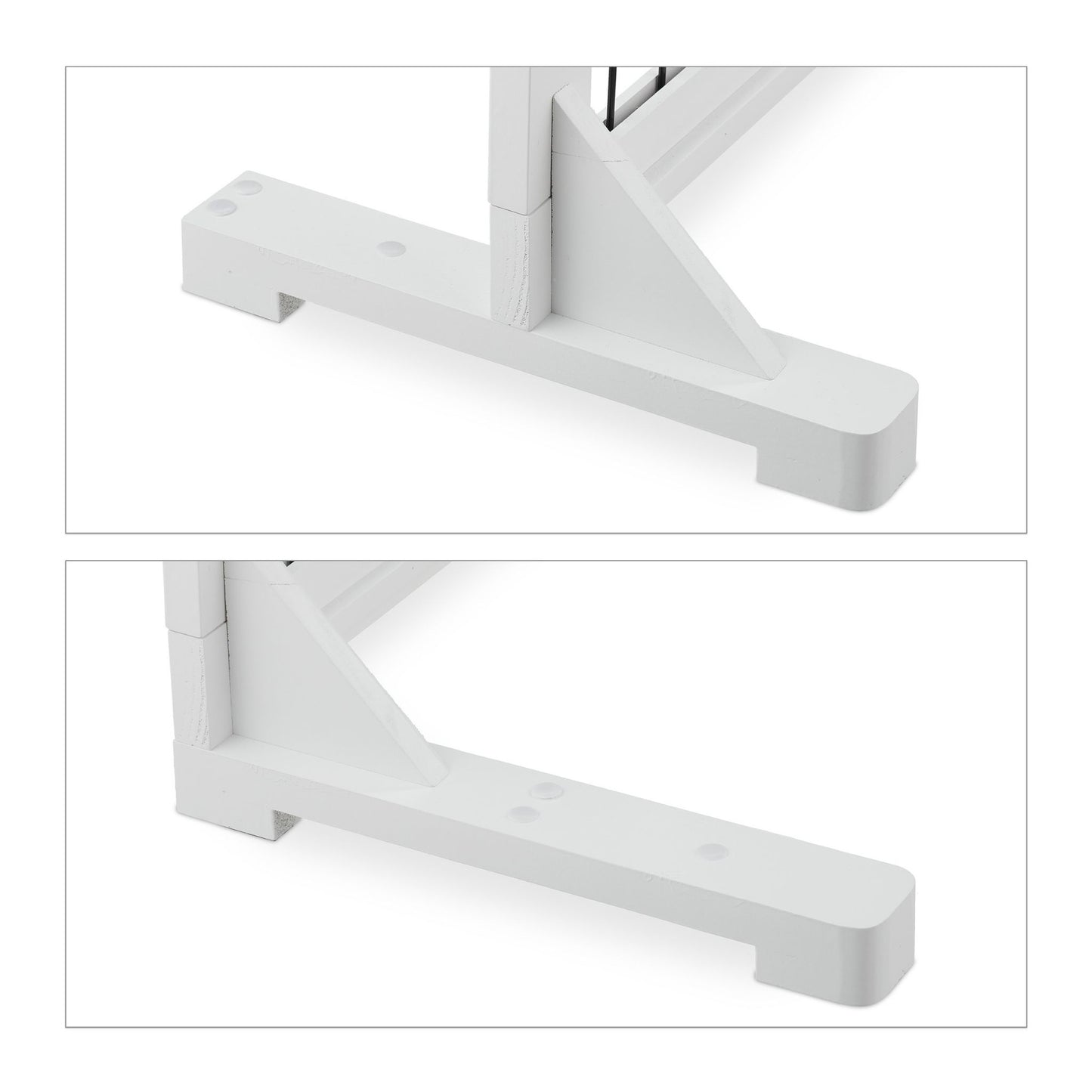 White retractable security gate