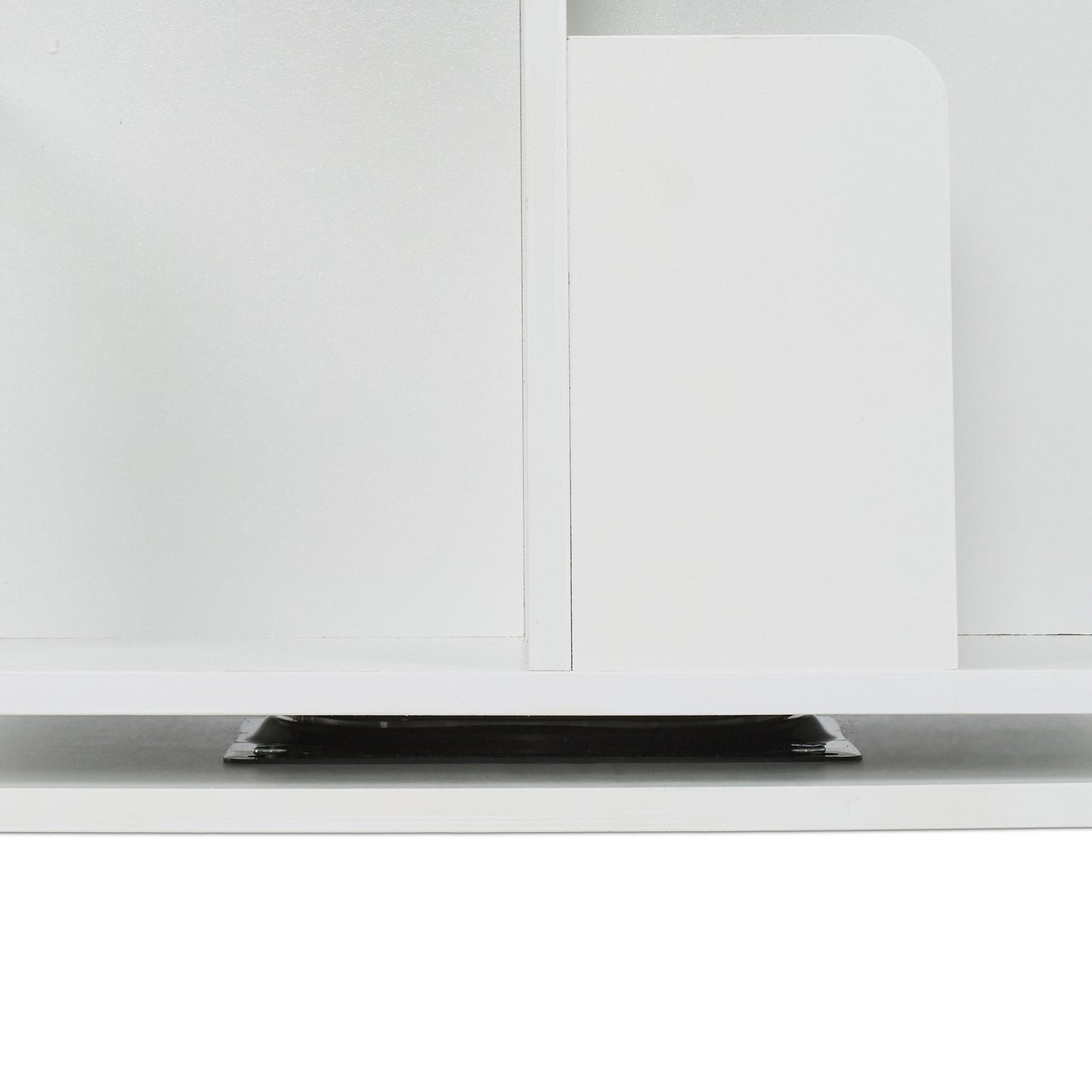 White rotating bookcase