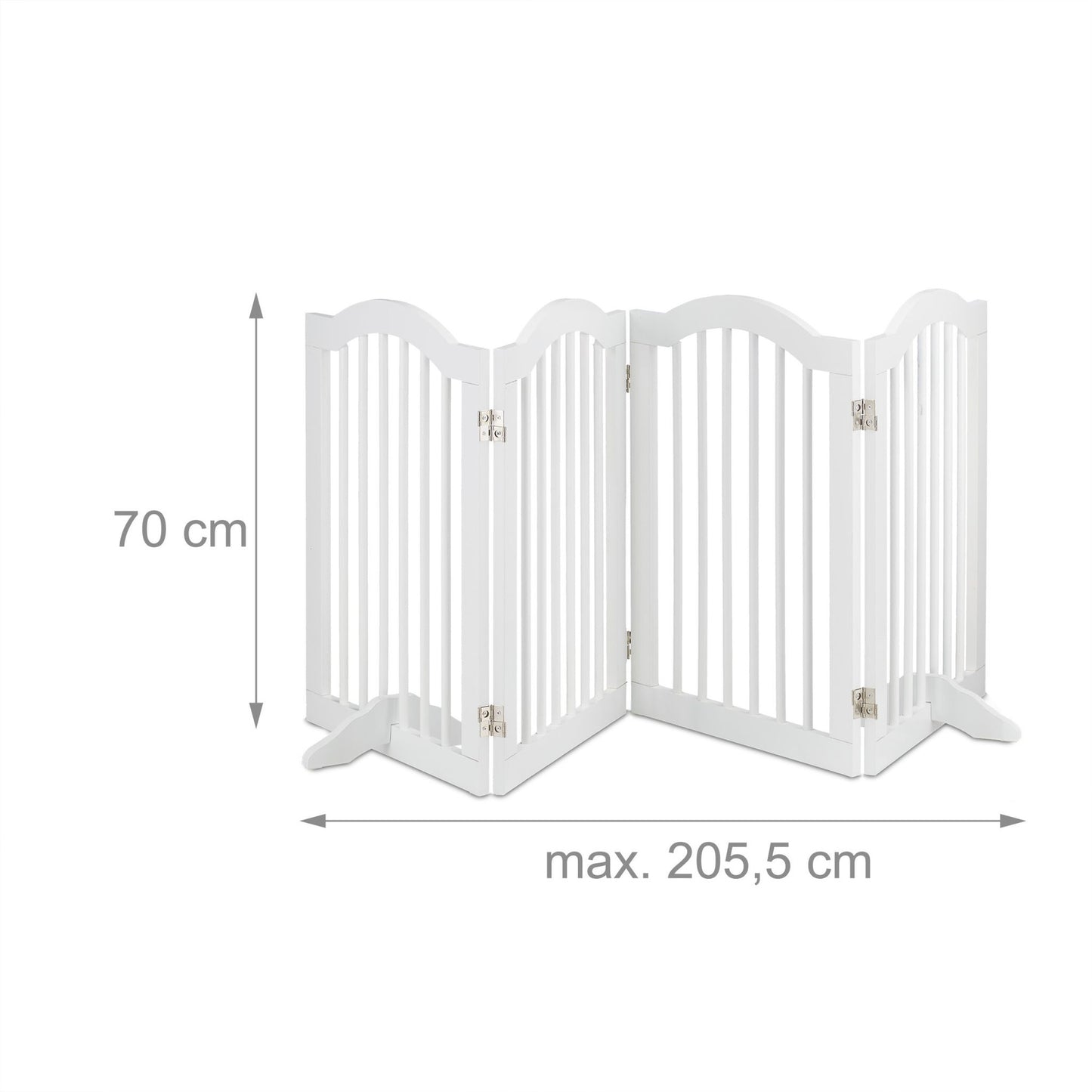 White security gate 70 cm