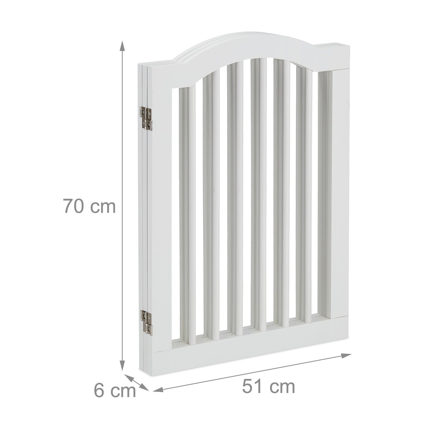 White security gate 70 cm