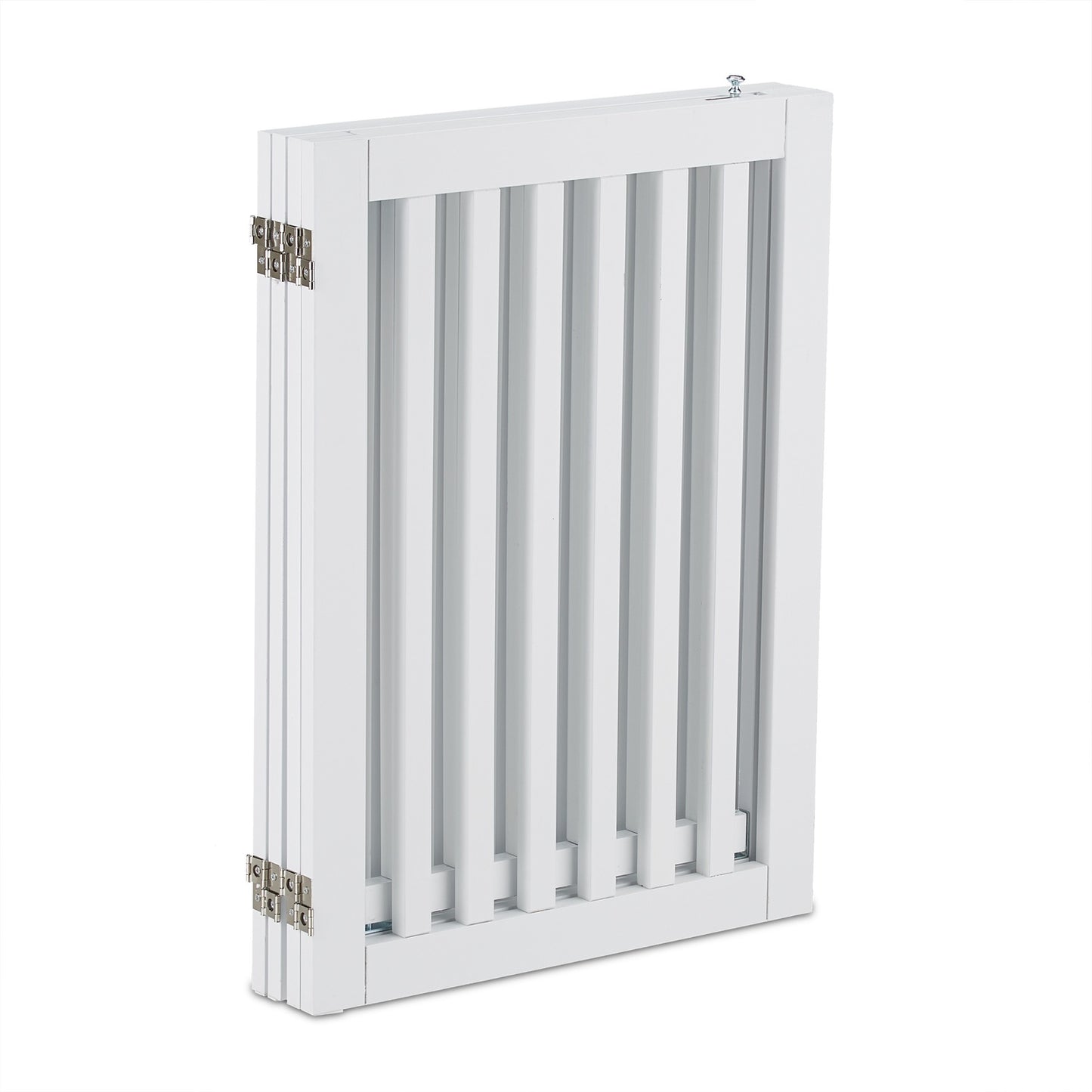 White security gate with door 70 cm