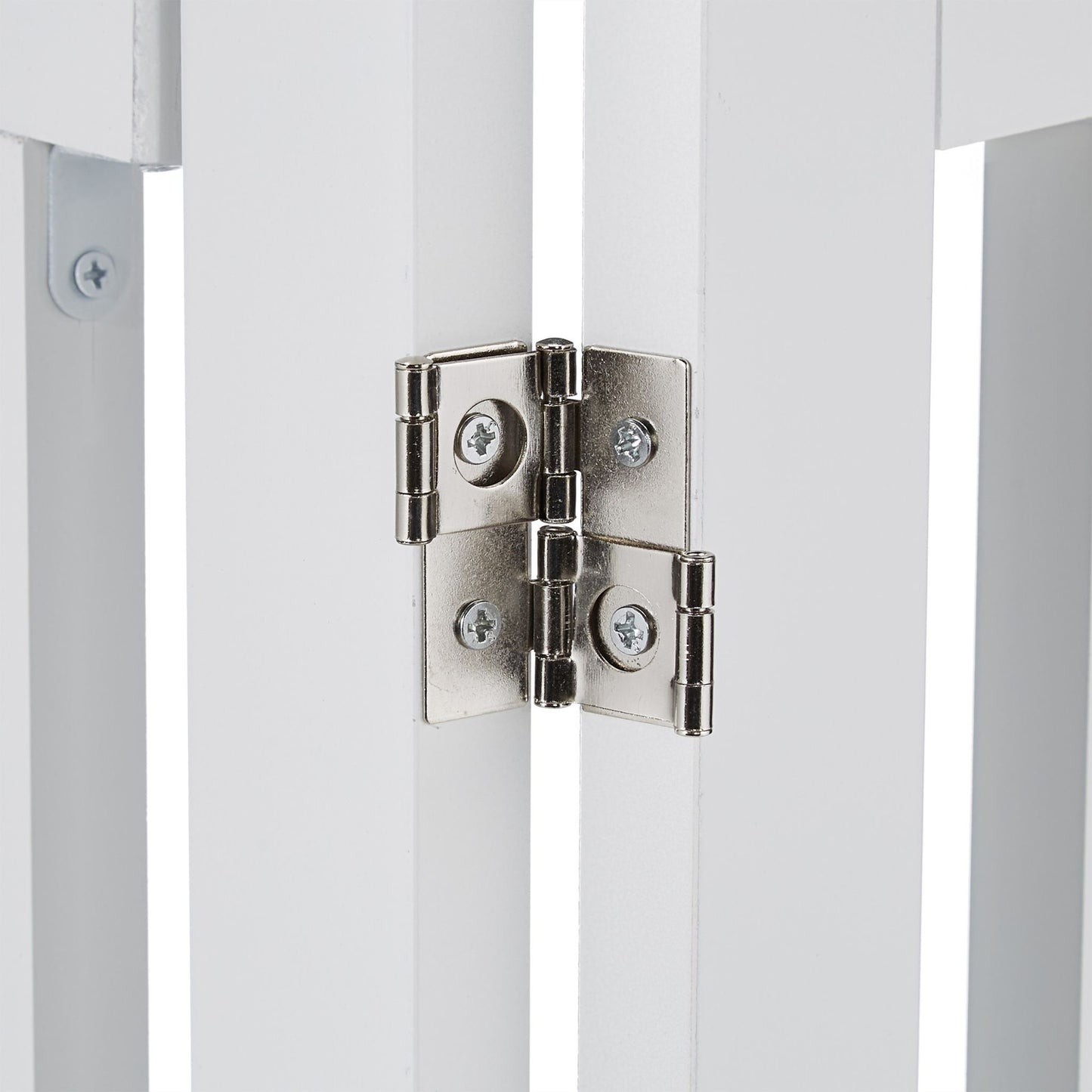 White security gate with door 70 cm